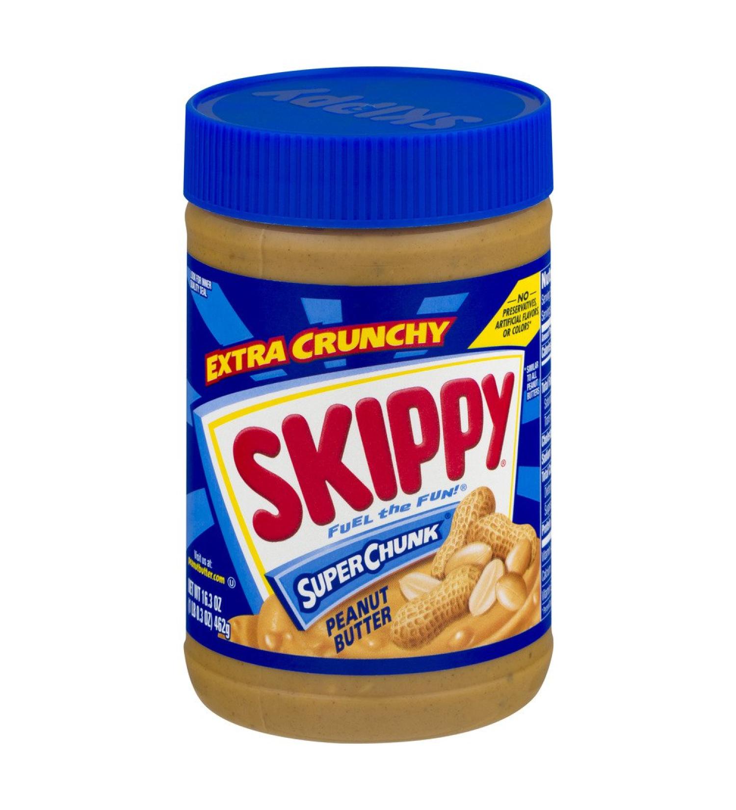 Skippy Peanut Butter Creamy (Super Chunk Peanut Butter Extra Crunchy 16.3 oz) - Buy Online on GoSupps.com