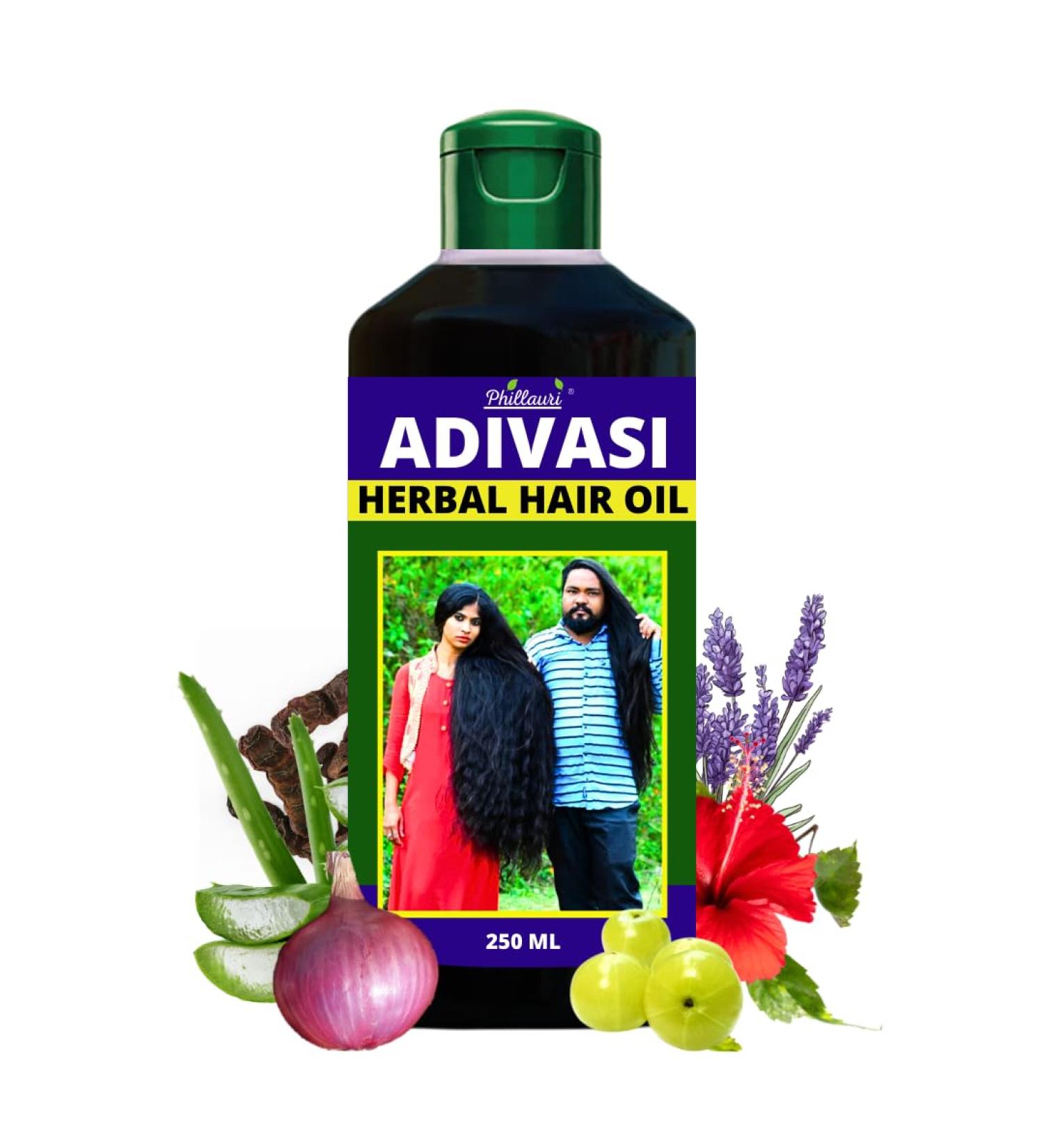 Advance Adivasi Herbal Hair Oil - Boost Hair Growth & Reduce Hair Fall | Buy Internationally - Buy Online on GoSupps.com