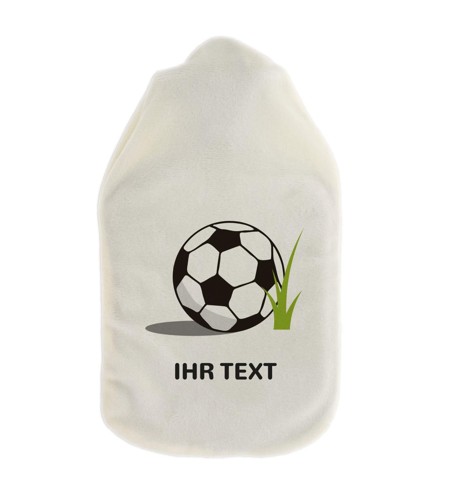 Personalized Hot Water Bottle - 800ml Cozy Cover with Custom Text | Perfect Gift for Children & Adults - Football Design - Buy Online on GoSupps.com