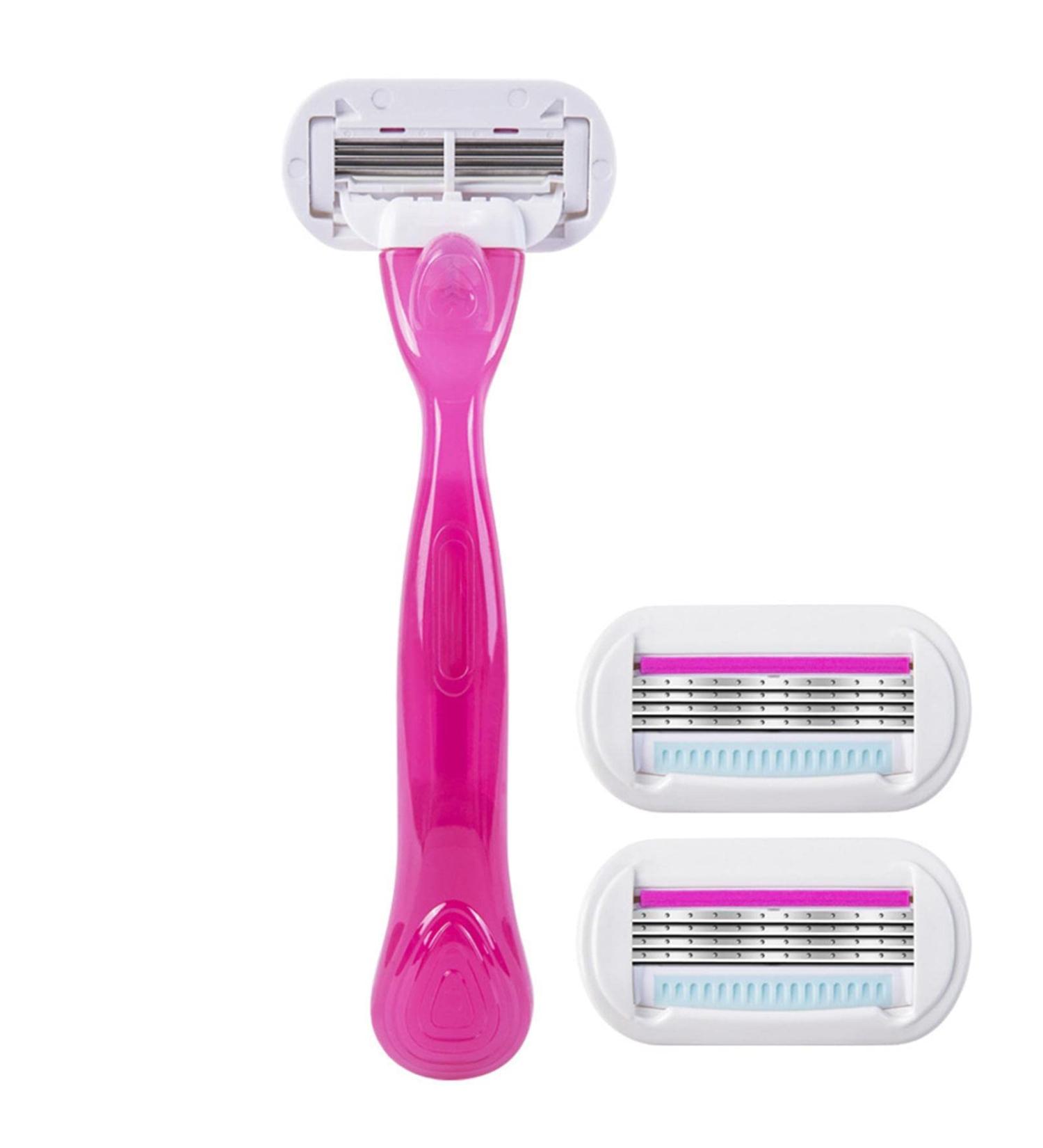 Aibyks Women's Razor | Portable Lady Shaver Set with 4-Layer Blade & Protective Mesh - Perfect for Leg & Body Hair Removal - Buy Online on GoSupps.com