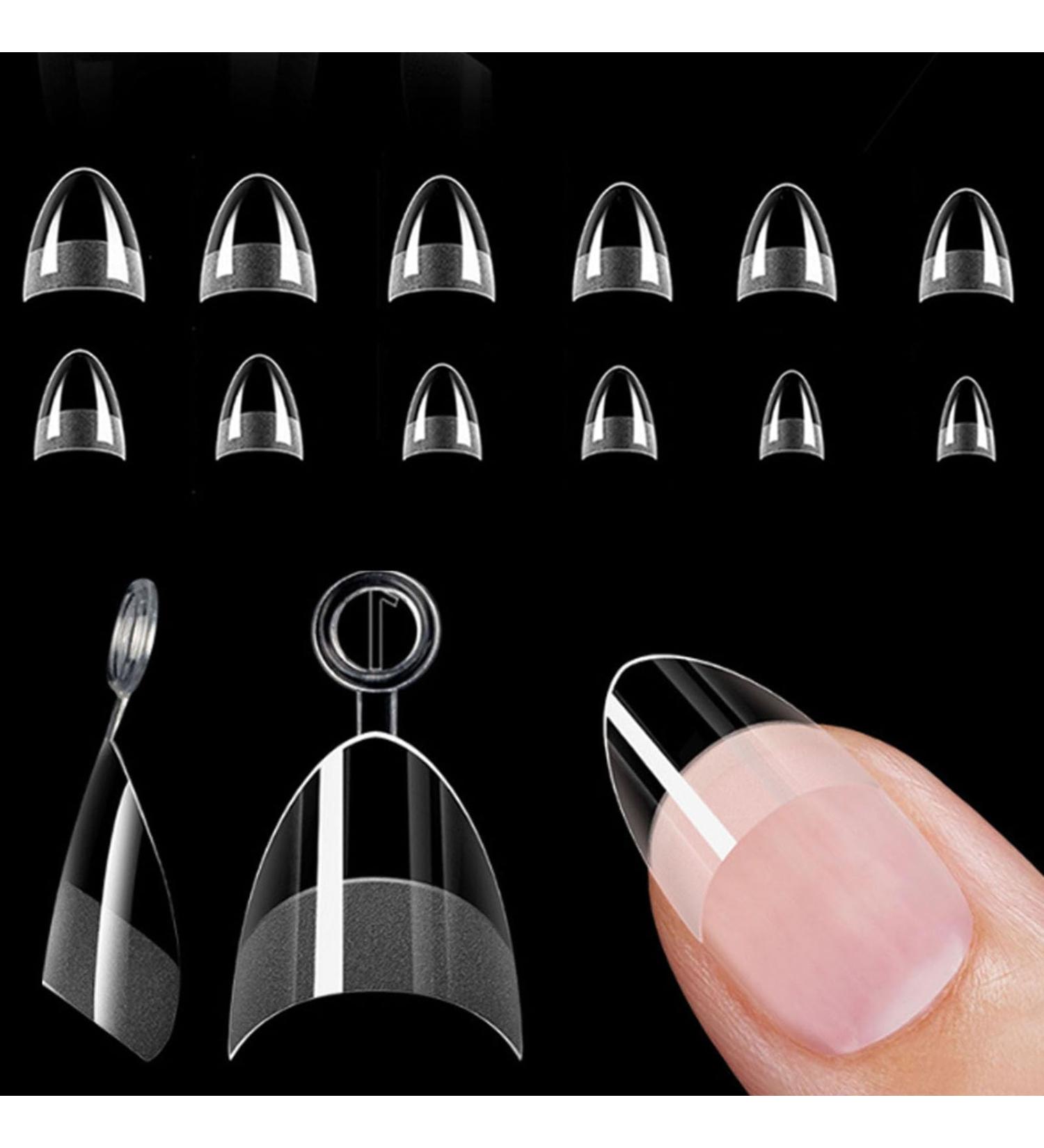  yufana yufana 600 Pieces Short Almond False Nails Artificial Short False Nails Soft Gel Tips 12 Sizes Acrylic Tips (Clear 27 x 1 - Buy Online on GoSupps.com