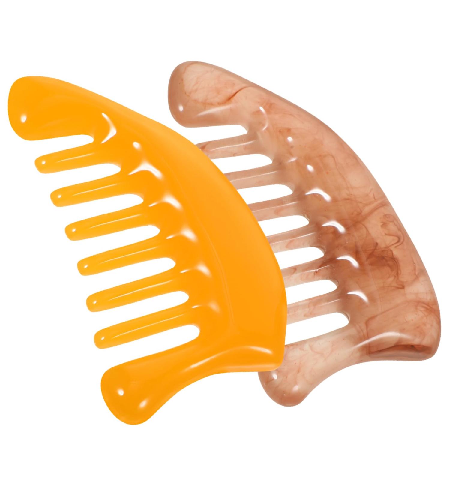 Magiclulu 4 Pieces Massage Comb Set - Afro-Kamm & Gua Sha Board for Neck Massage Hair Grooming and Relaxation | International Shipping Available - Buy Online on GoSupps.com