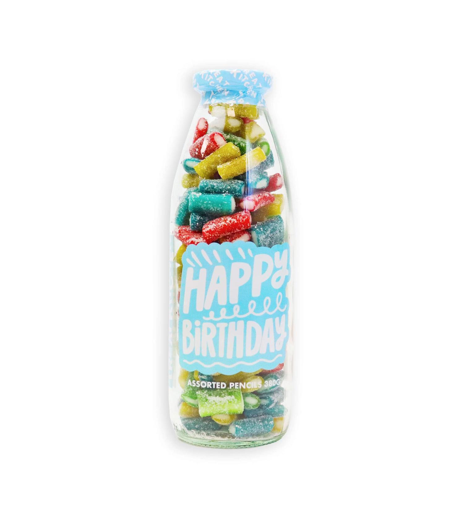 Happy Birthday Vegan Rainbow Pencils Sweets 340g - Buy Online on GoSupps.com