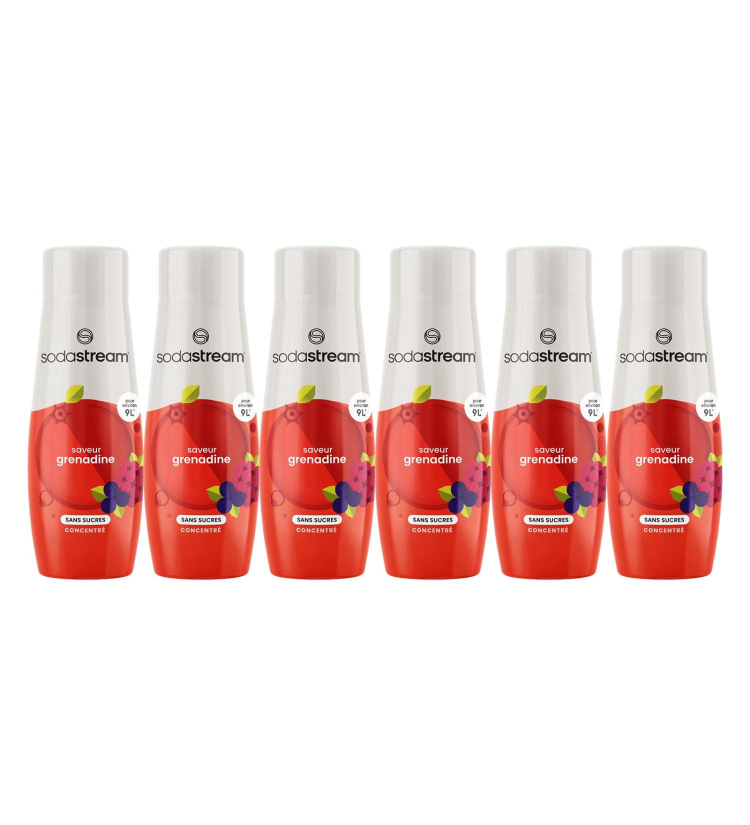  sodastream SODASTREAM Concentrates Pack of 6 Sugar-Free Grenadine Concentrates Up to 54 Litres of Drinks 440 ml - Buy Online on GoSupps.com