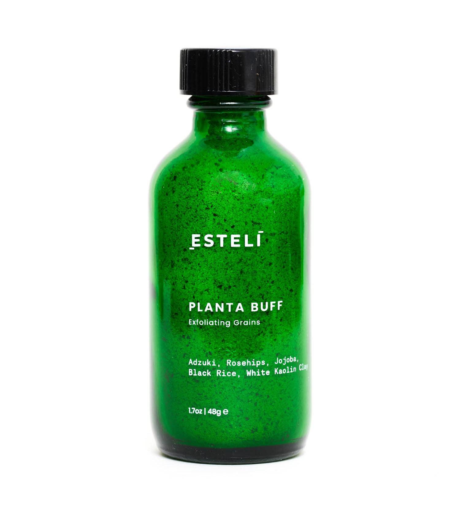 ESTELI Planta Buff Exfoliating Grains | Gentle Face Scrub | Made with Organic Botanical Grains and Cleansing Clays | Plant- based + Cruelty Free (1.7oz / 48g) - Buy Online on GoSupps.com