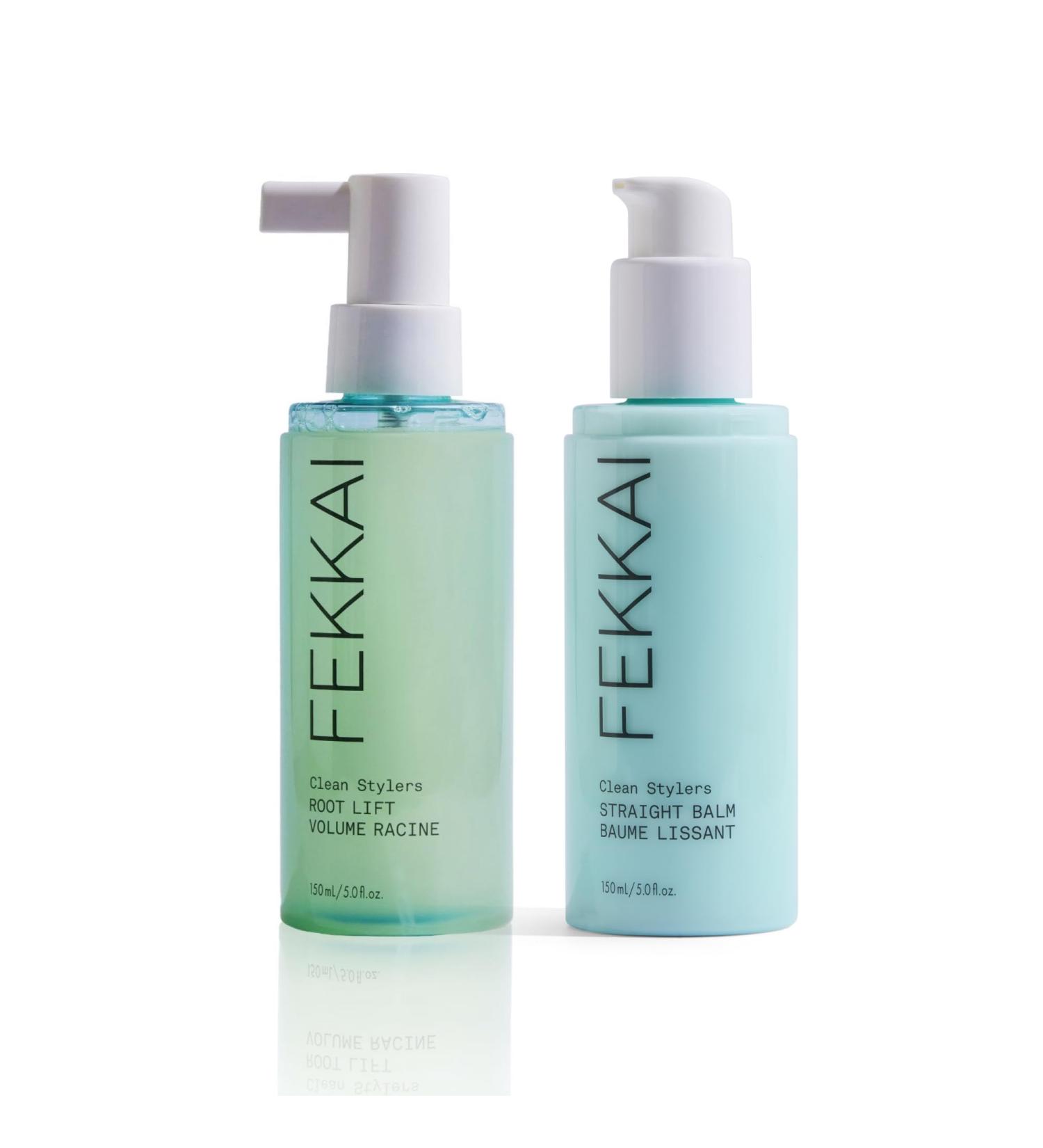 Fekkai Clean Stylers Root Lift Volume Spray (5 oz) + Straight Balm (5 oz) - Free of Sulfates Parabens Phthalates - Vegan Cruelty-Free - Buy Online on GoSupps.com
