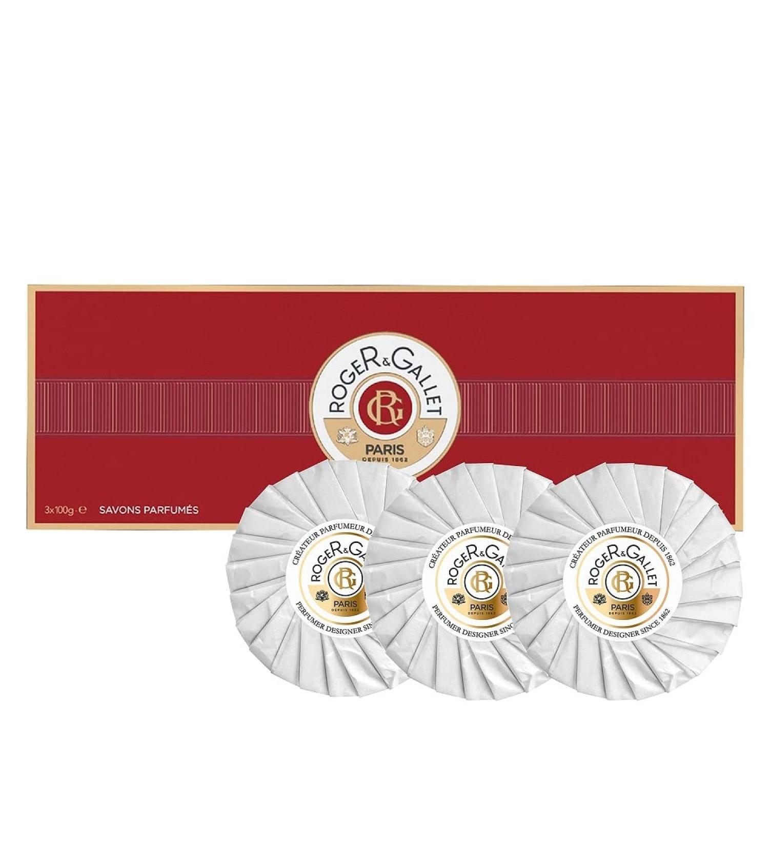 Roger Gallet Extra Vieille Jean Marie Farina Perfumed Soaps - 3.5 oz | Premium Fragrant Bath Bars - Buy Online on GoSupps.com