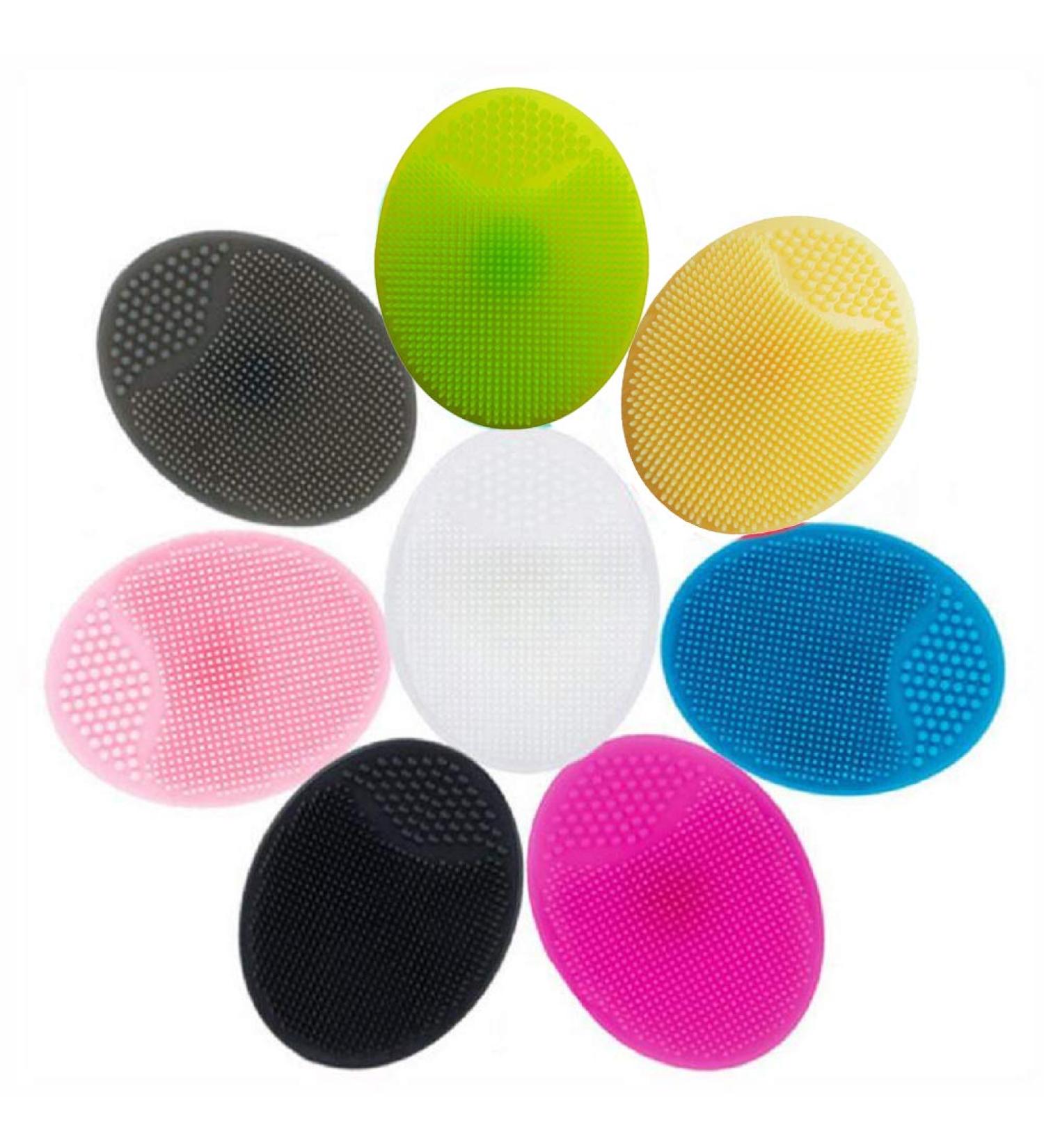 ReNext Soft Silicone Face Cleanser Handheld Mat - Exfoliating Face Brush for Daily Facial Cleaning | Set of 8 Colors - Buy Online on GoSupps.com