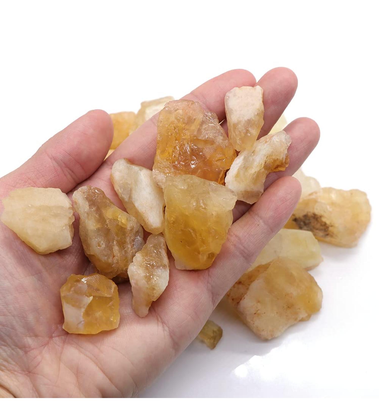 Natural Crystal Rough Natural Citrine Raw Crystal Quartz Irregular Shape Ore Rock Minerals Specimen Rough Stone Home Decoration (Size : 50g) - Buy Online on GoSupps.com