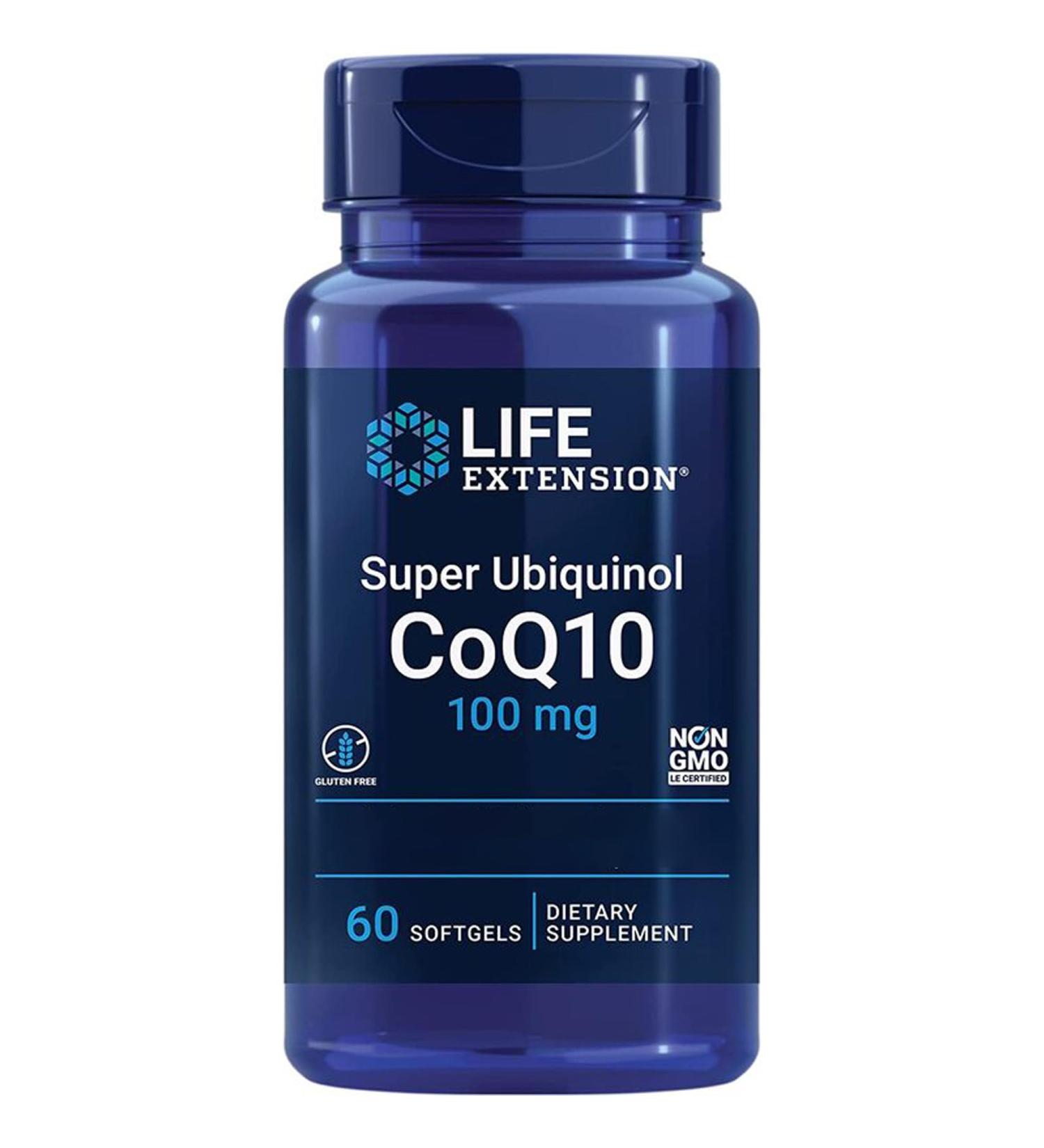 Buy Life Extension Super Ubiquinol 100mg - Kaneka-Q10 Softgels Gluten Free Non-GMO Laboratory Tested - 60 Count - Buy Online on GoSupps.com