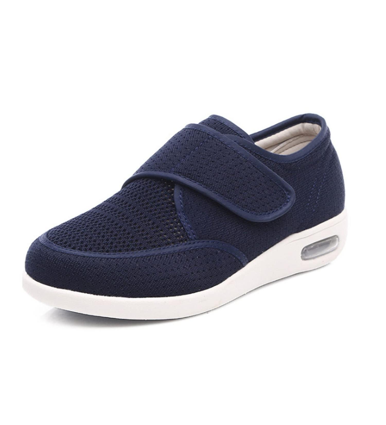 Men's Non-Slip Diabetic Shoes for Swollen Feet - Adjustable Closed Toe Lightweight Design - Blue - Size 8 - Buy Online on GoSupps.com