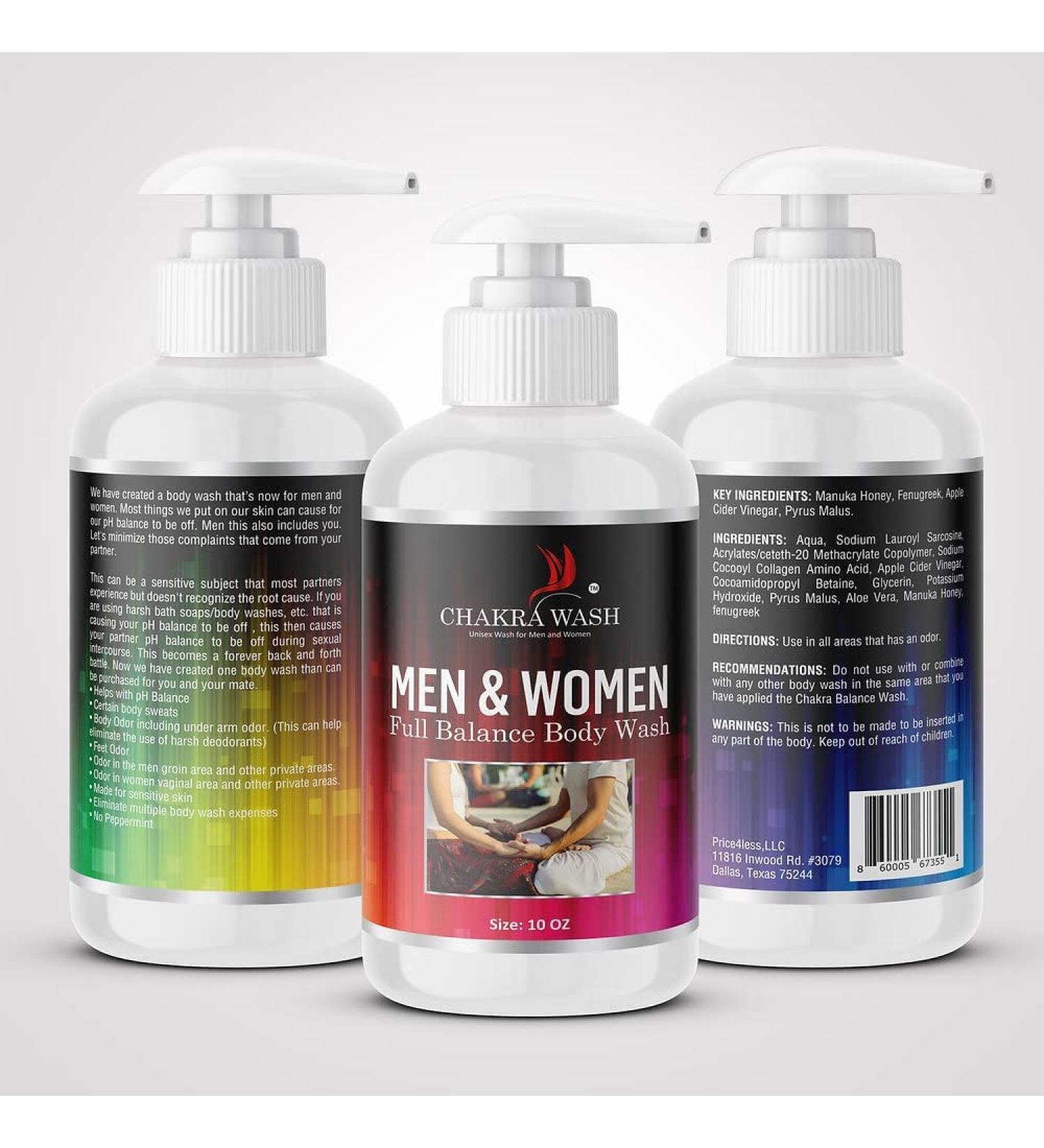 Chakra Body Wash for Men & Women | Paraben & Dye Free | Natural Exfoliating Ingredients | Unisex Multi-Purpose Cleanser - Buy Online on GoSupps.com