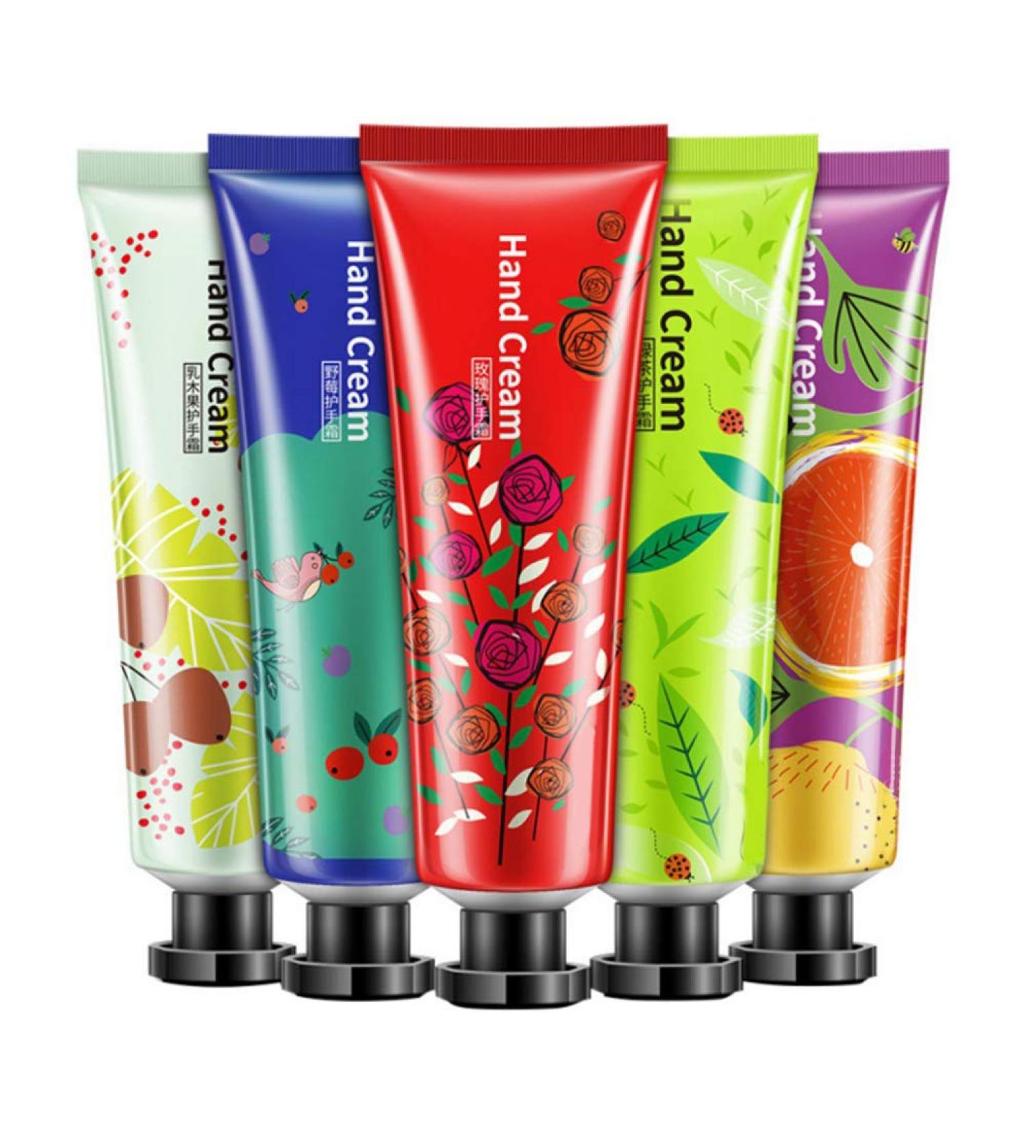 Merkt's 5-Piece Hand Cream Set - Moisturizing & Brightening Aromatherapy for Men & Women | Plant Scent Travel Gift Set - Buy Online on GoSupps.com