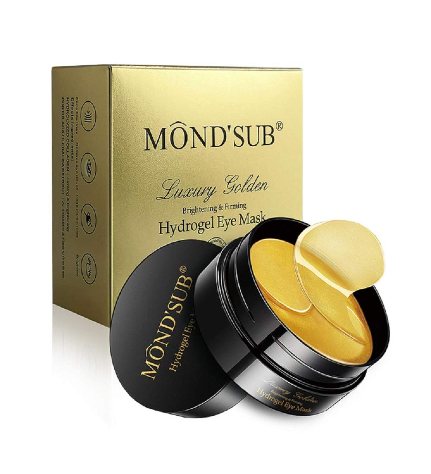 Revitalizing Collagen Under Eye Patches - 30 Pairs with 24k Gold for Dark Circles Puffiness & Wrinkles | Best Eye Mask Gel Treatment - Buy Online on GoSupps.com