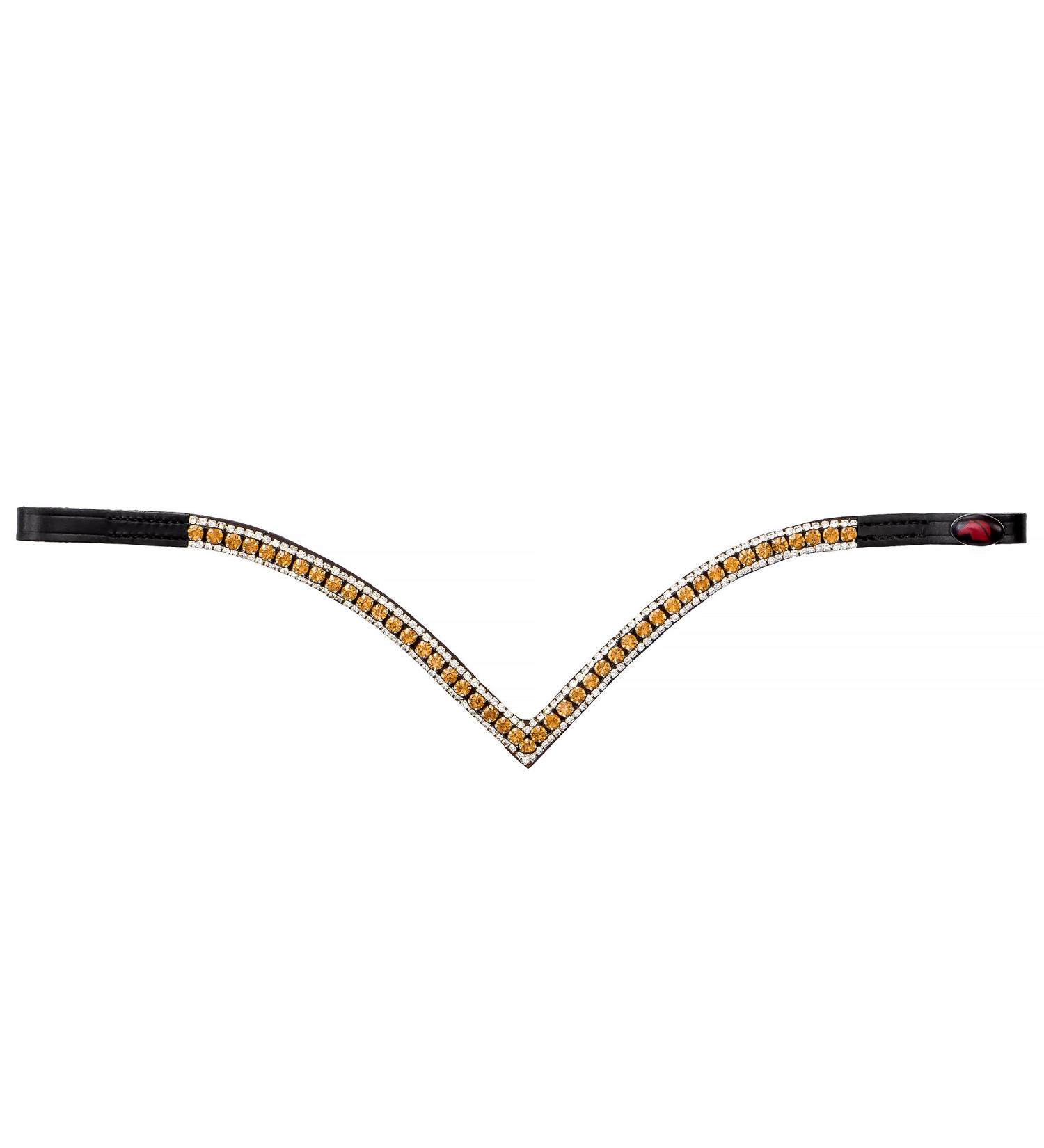 Buy Start Wodenhringriemen Horse Glitter Headband - Leather Diamond Stirrup Strap for Warmblood Thoroughbred & Pony - Black/Shimmering - Buy Online on GoSupps.com