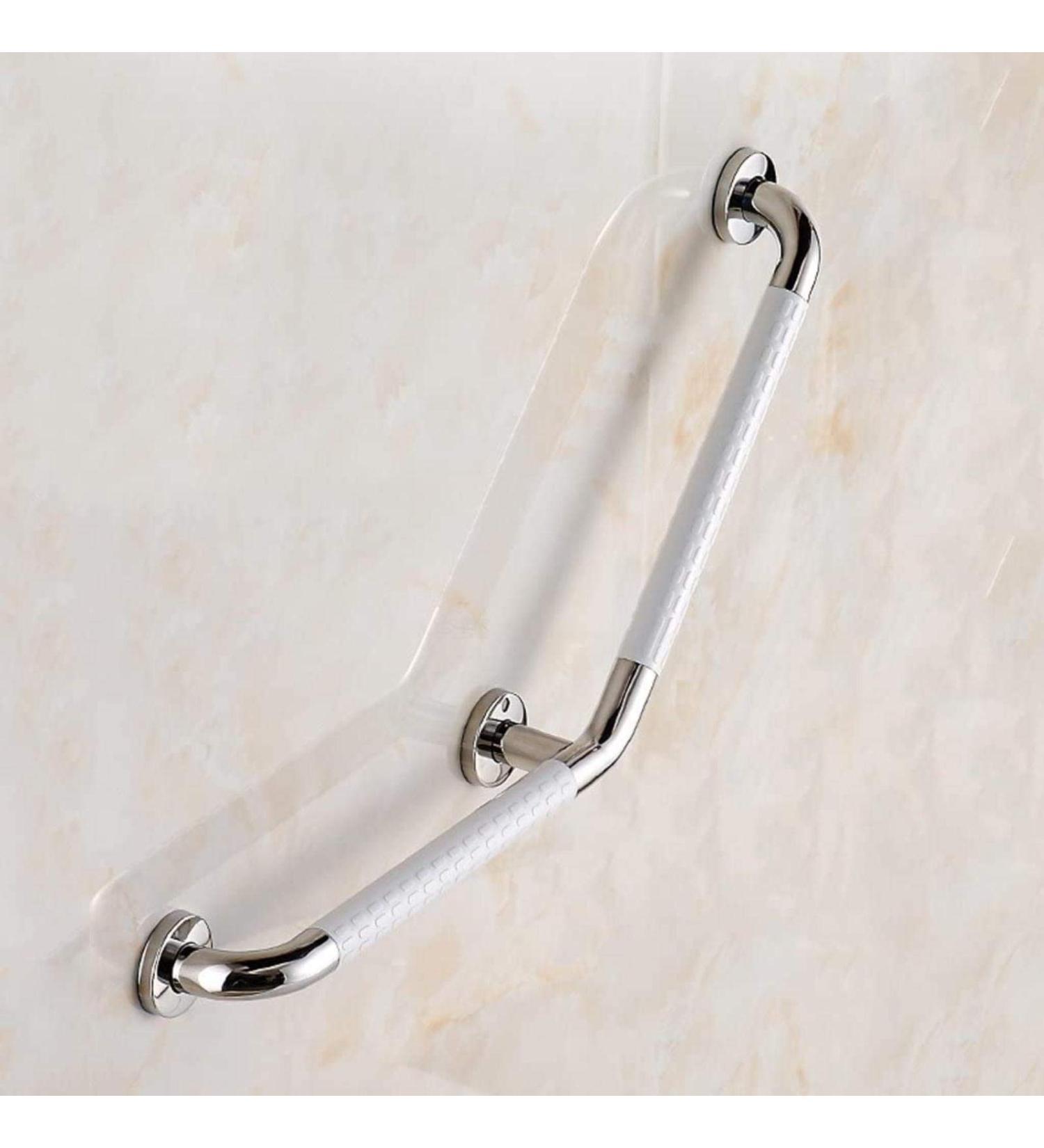 Angled Grab Rail Safety Support Rail Stainless Steel Chrome Grab Bar for Bathroom (Color : White) (White) - Buy Online on GoSupps.com