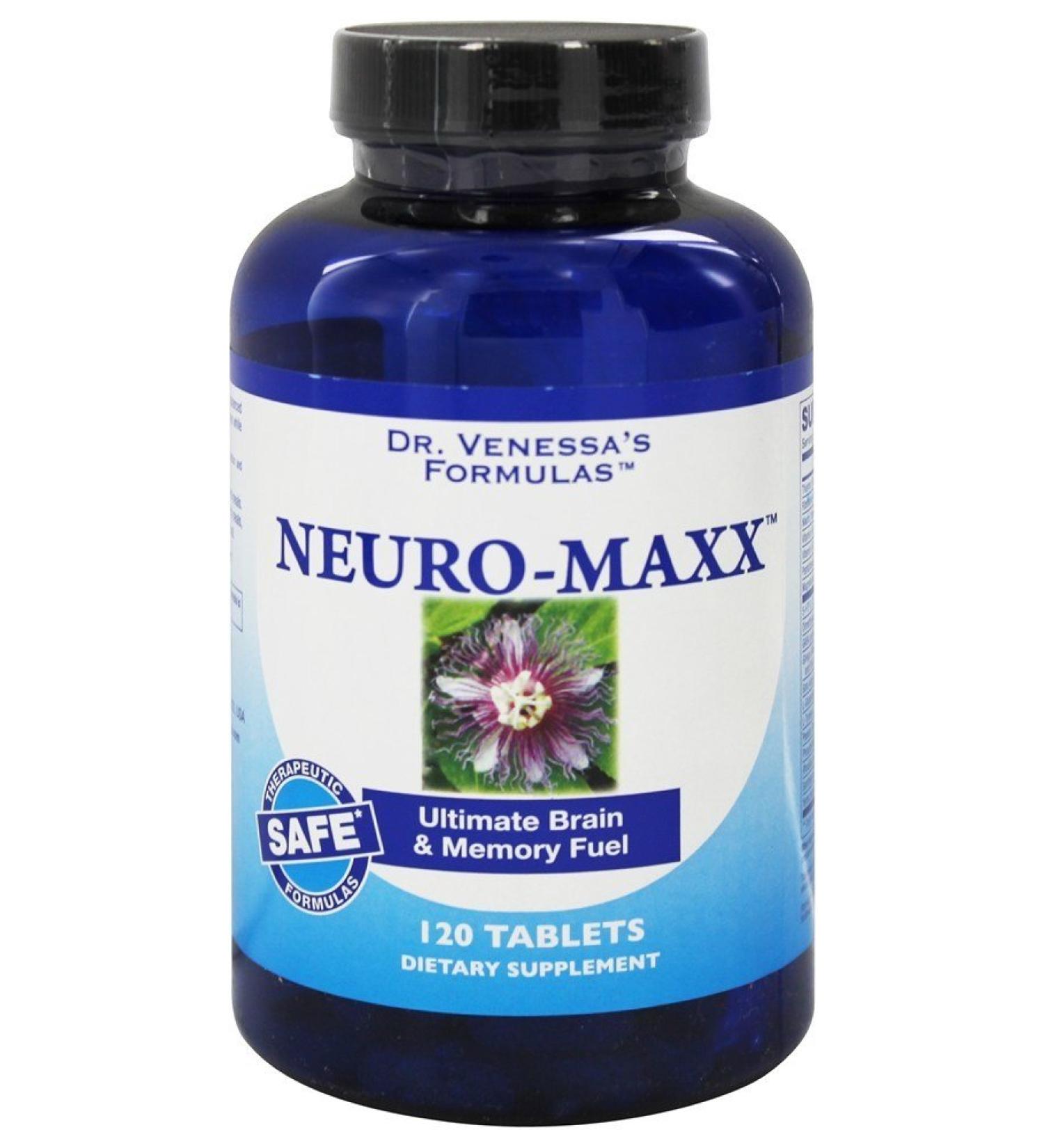 Dr. Venessa's Neuro-Maxx Tablets - 120 Count | Enhance Cognitive Function & Memory | Buy Online with International Shipping - Buy Online on GoSupps.com