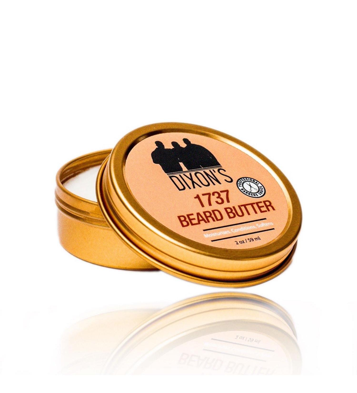 Dixon's 1737 Beard Butter - Natural Moisturizing Balm for Beard Care Patches Filling & Dry Beard Solution - Paraben & Sulfate-Free (2oz - Buy Online on GoSupps.com