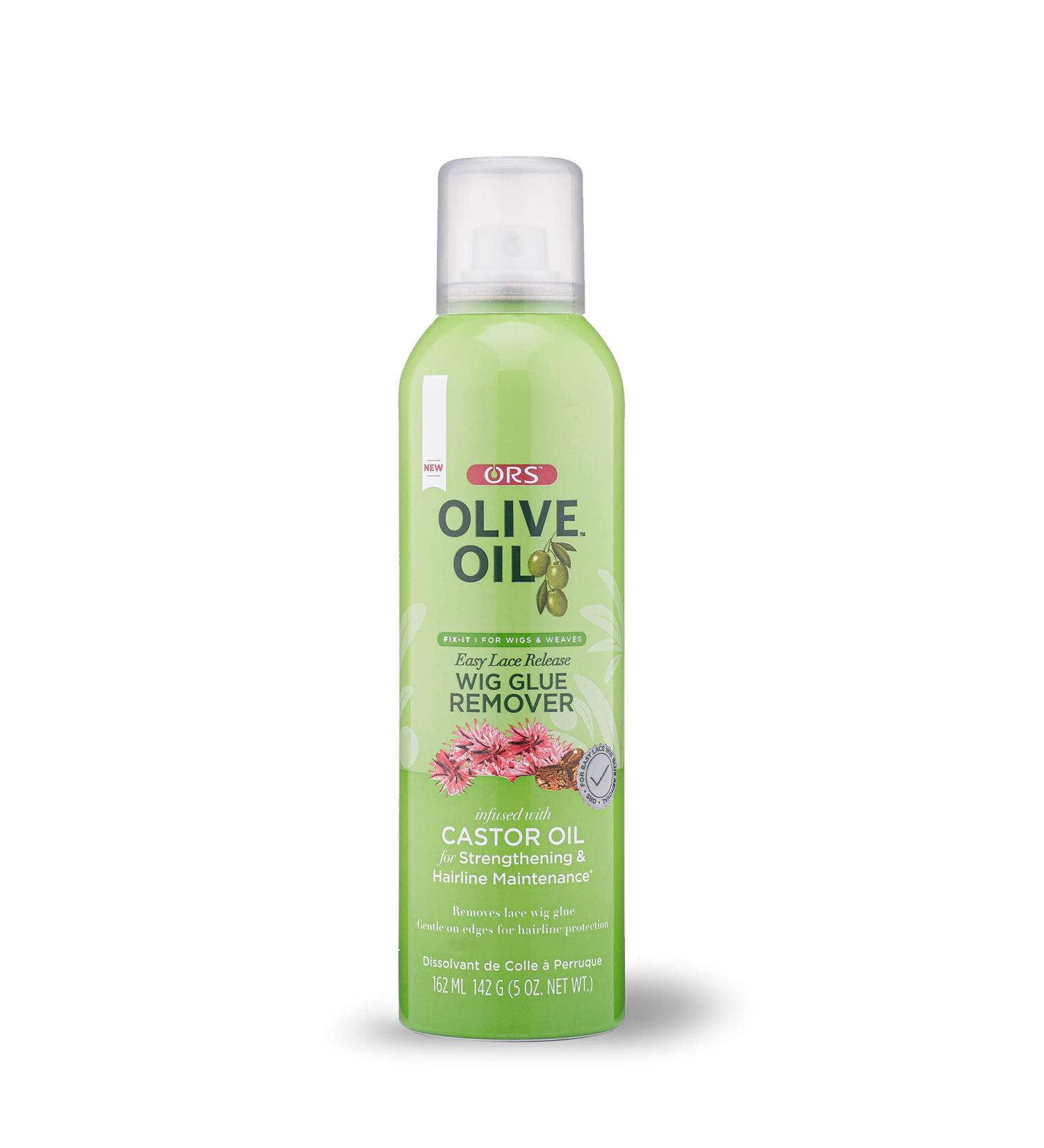 ORS Olive Oil Fix-It Wig for Wigs & Weaves Glue Remover infused with Castor Oil for Strengthening Hairline (5.0 oz)