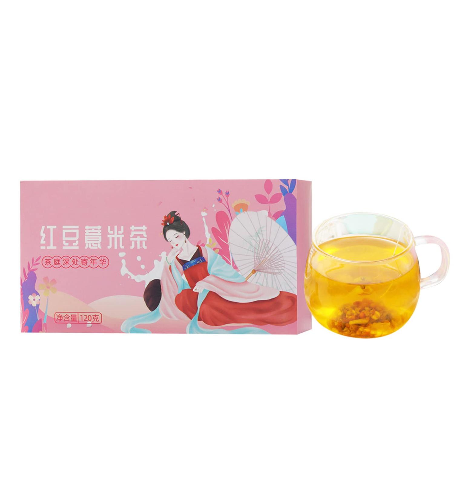 Adzuki Bean Jobs Tear Tea Bags Fragrance Quick Release Nutrition Adzuki Bean Jobs Tear Wellness Tea Triangular Shaped for Everyday Coffee & Tea Supplies - Buy Online on GoSupps.com