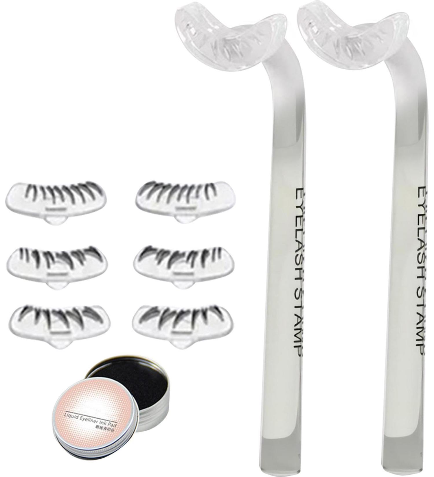 Lower Lash Stamp with Link | 2024 New Lower Eyelash Stamp | Bottom Lash Stamp for Lasting Lashes | Reusable Bottom Eyelash Stamp | Eye Makeup Tool | Natural Look for Make Up Beginner Transparent - Buy Online on GoSupps.com