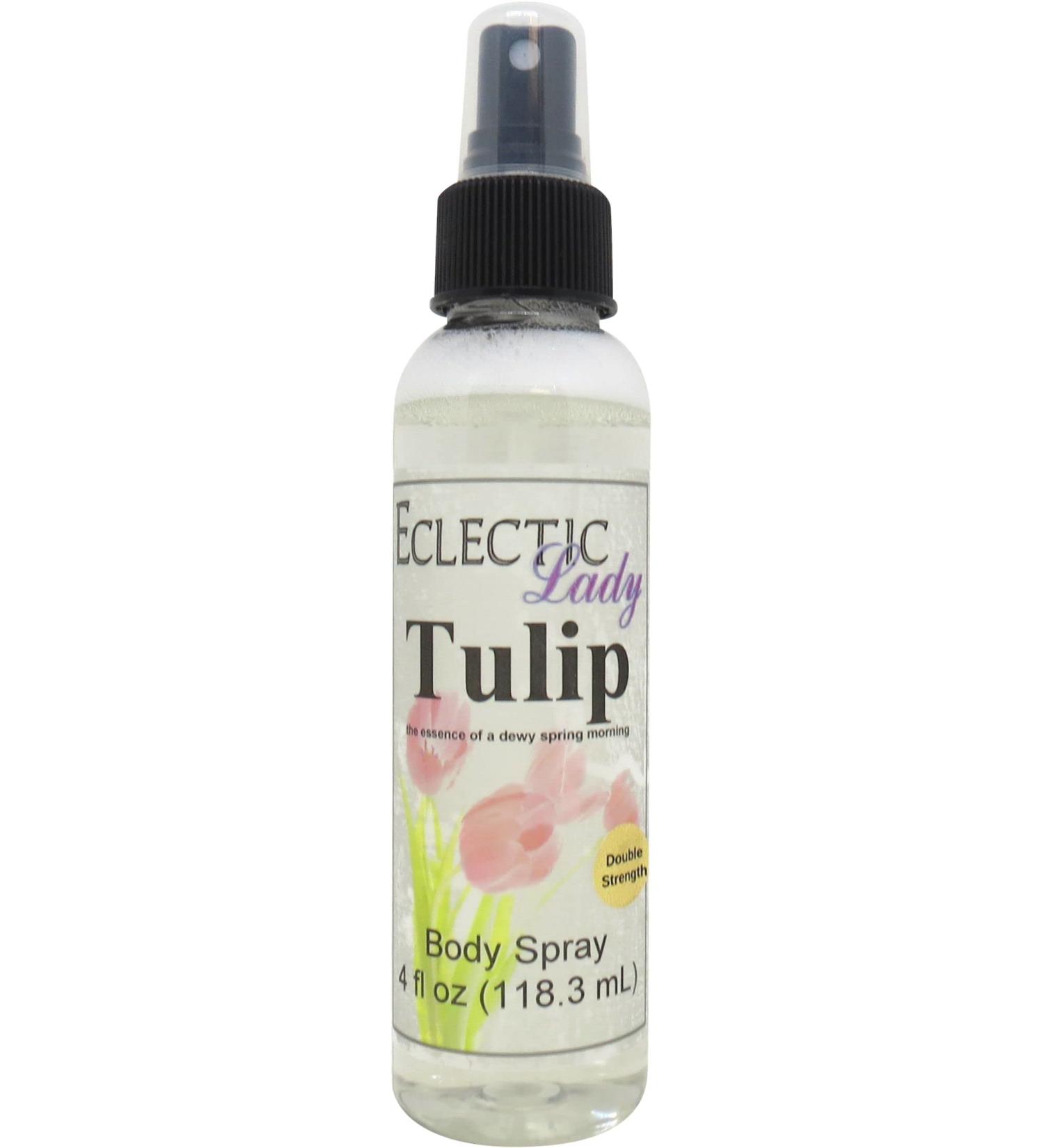 Tulip Body Spray (Double Strength) 4 ounces Body Mist for Women with Clean Light & Gentle Fragrance Long Lasting Perfume with Comforting Scent for Men & Women Cologne with Soft Subtle Aroma For 4 Fluid Ounces (Double Strength) - Buy Online on GoSupps.com