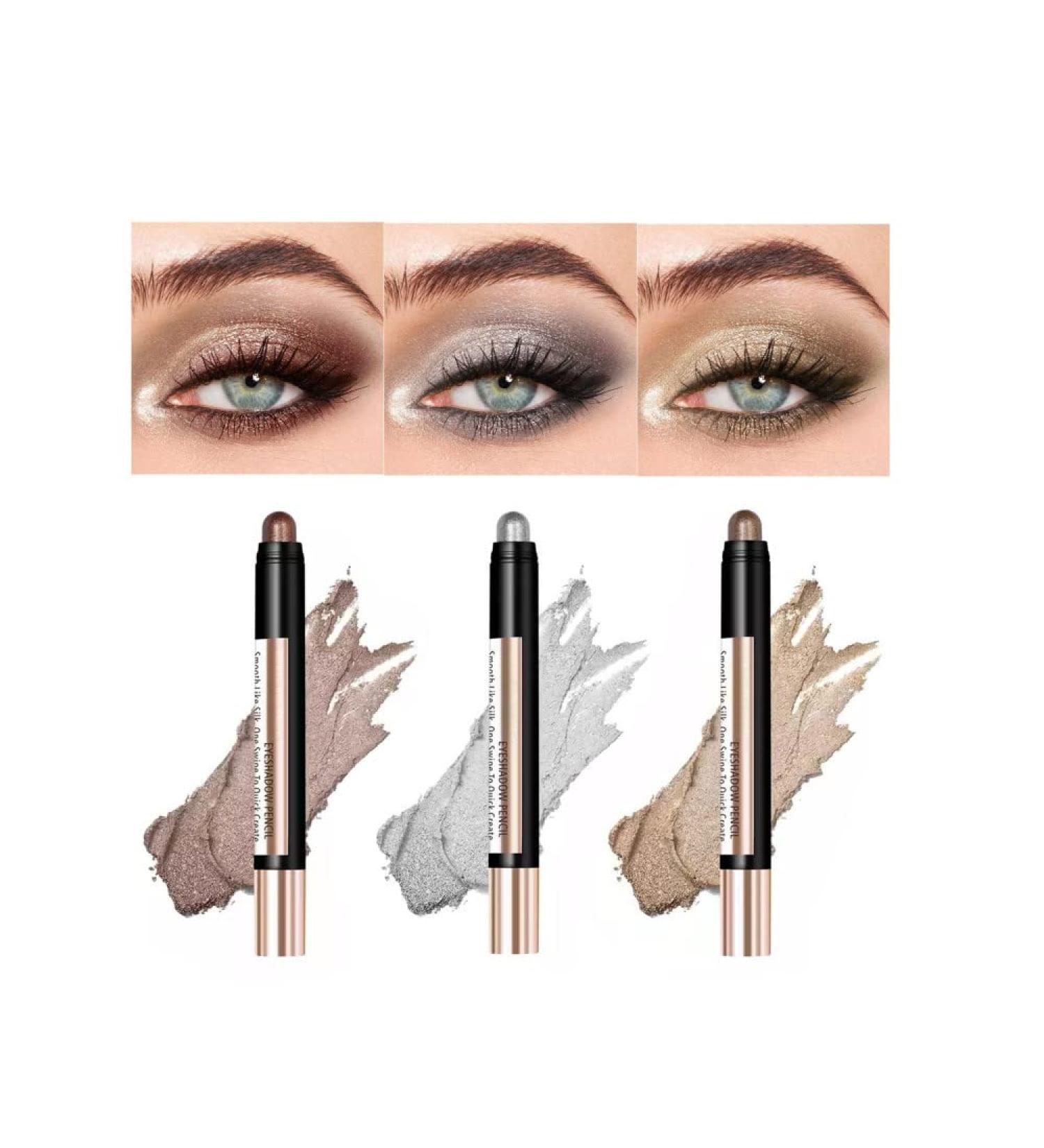 Waterproof Highlight Pen Eyeshadow Stick - Long Lasting Smudge-Proof Highly Pigmented Sparkling Eye Makeup (Pack of 1 - Buy Online on GoSupps.com