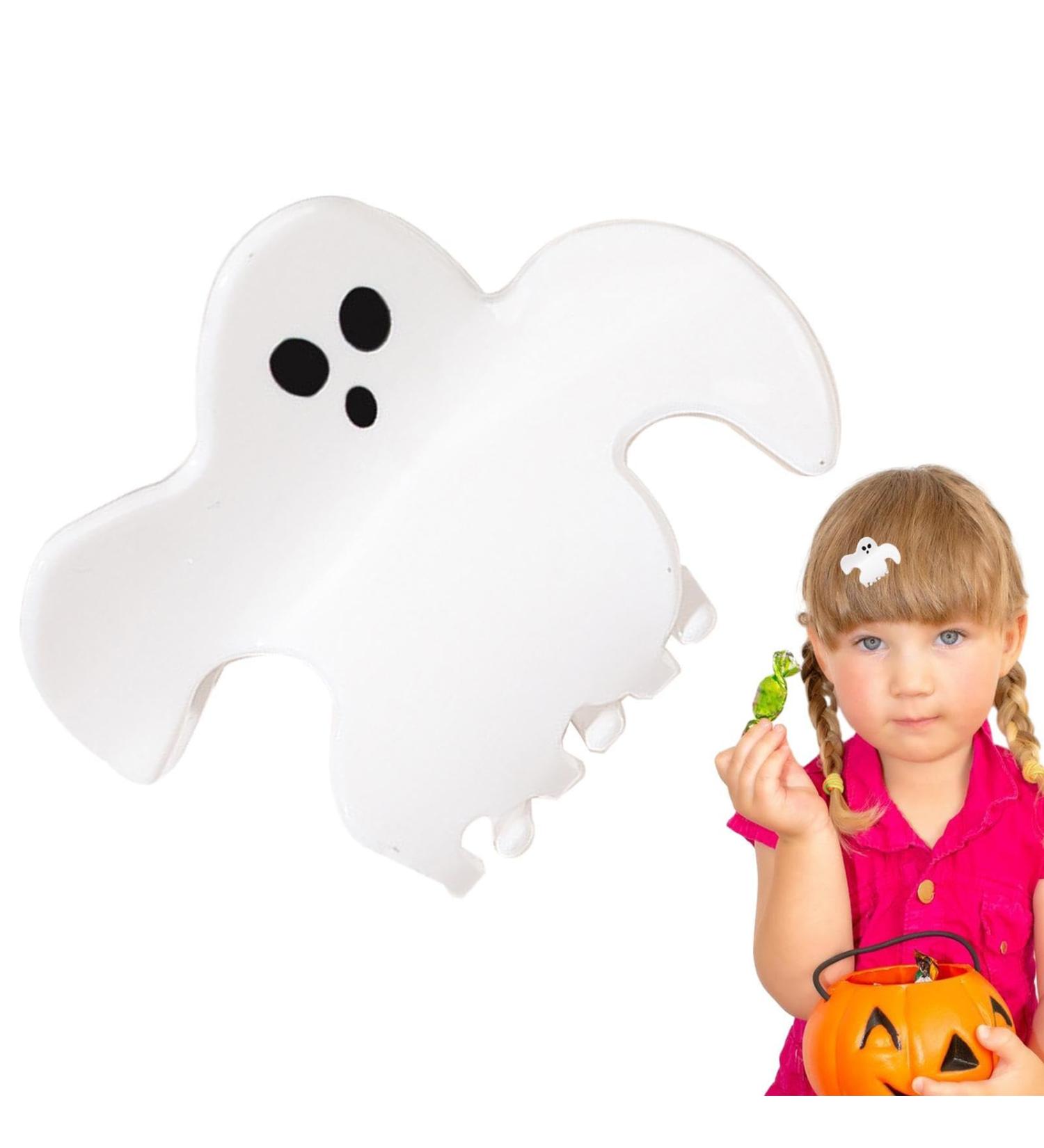 Bat Claw Clip Halloween Clips for Hair Halloween Hair Claw Clips Black Hair Clips Cute Halloween Hair Accessories Bat Spider Web Hairpins Hair Grips Jaw Clips for Costume Pochy White Waving Ghost - Buy Online on GoSupps.com