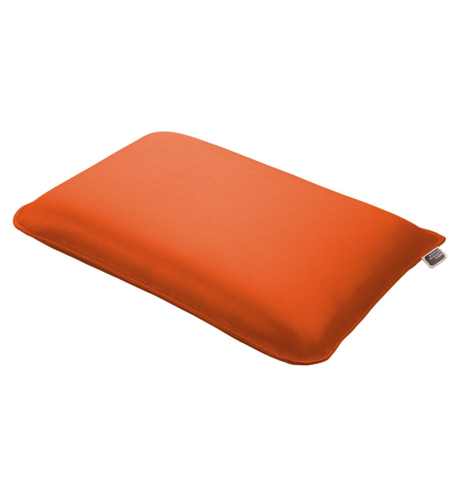 Original Sauna Cushion Premium | High-Quality Handmade Artificial Leather | Best Hygiene Properties | Orange - International Shipping Available - Buy Online on GoSupps.com