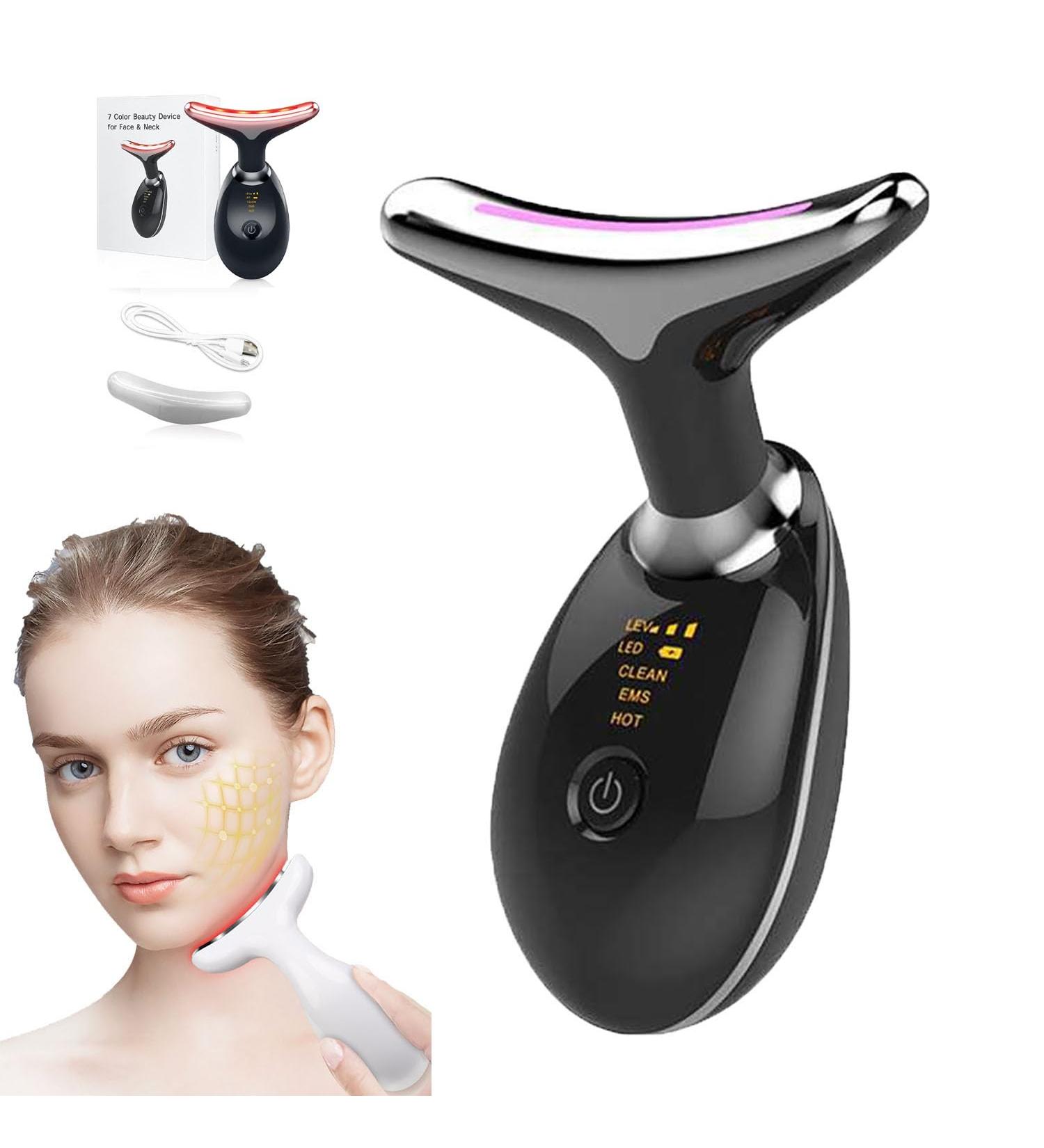 Micro Glow Facial Enhancement Micro Glow Face Lift Face Sculptor Handset Micro Glow the Ultimate Facial Enhancement Handset Micro-Glow Facial Machine Neck Face Anti Wrinkle (Black) - Buy Online on GoSupps.com