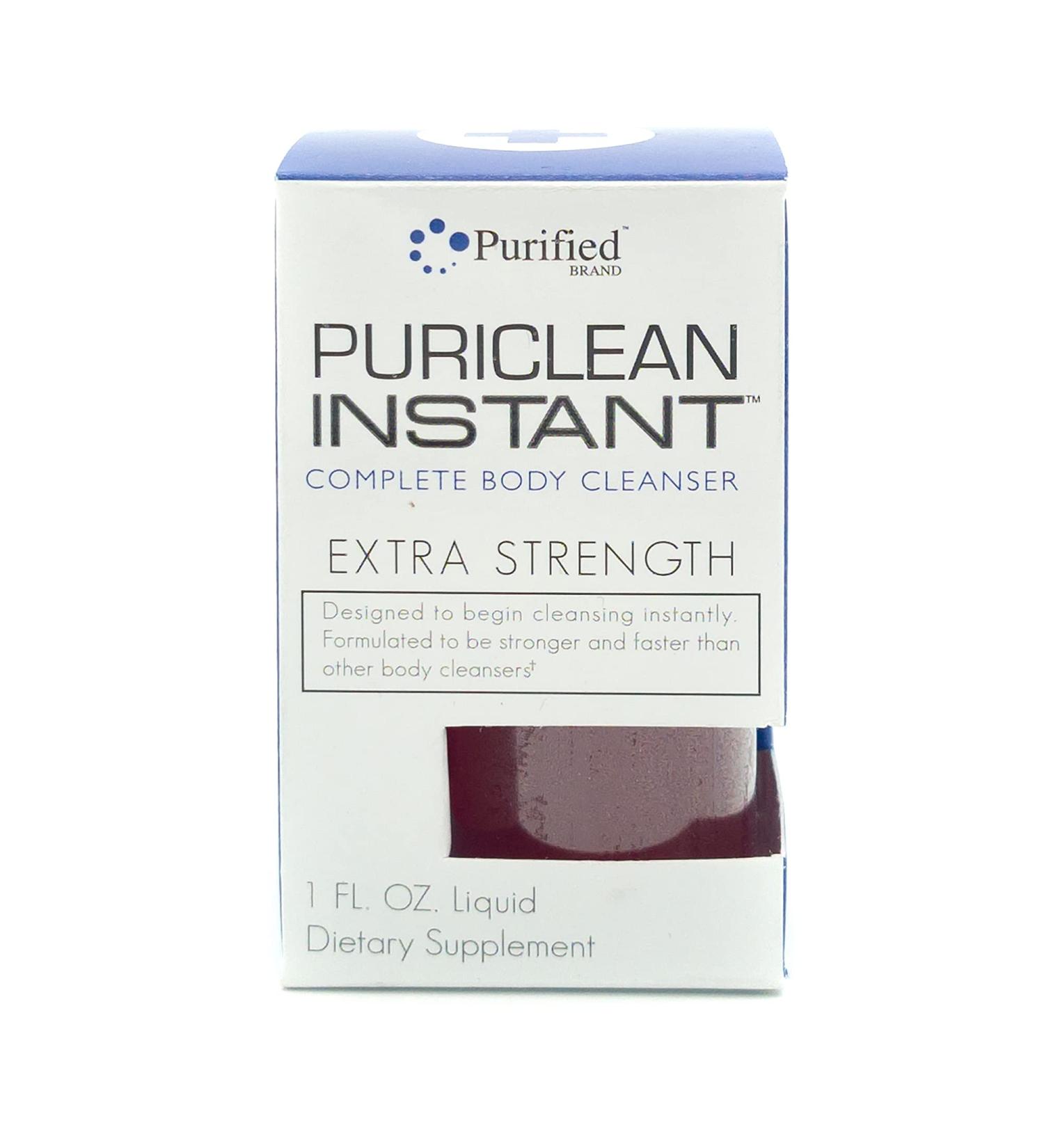 Puriclean Instant Detox Drink Extra Strength - Potent 1oz Cleanser for Fast & Effective Body Cleansing - Buy Online on GoSupps.com
