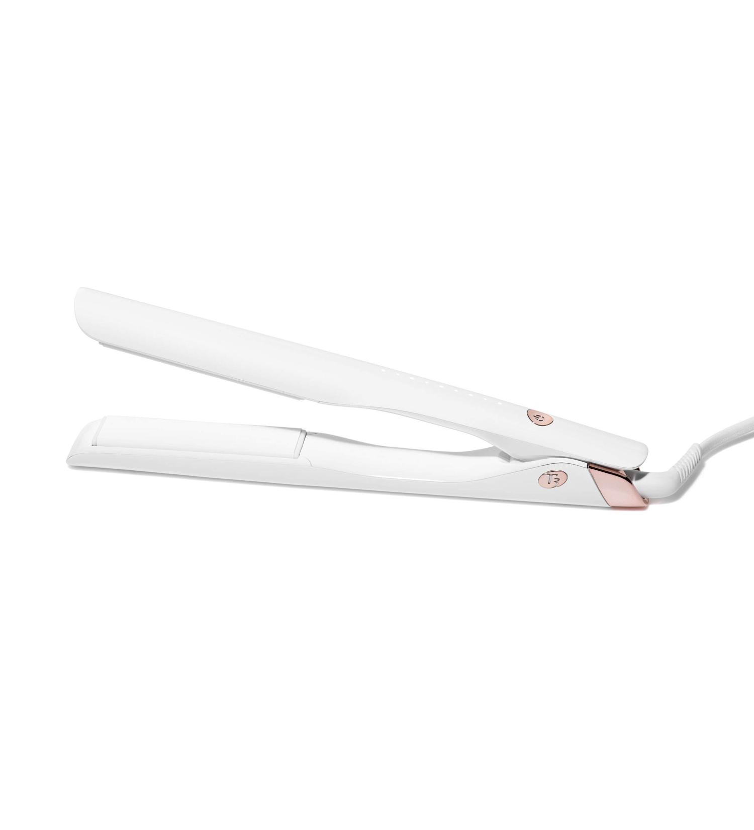 T3 Lucea 1 Professional Digital Ceramic Flat Iron (White/Rose Gold) | 9 Heat Settings for Straightening, Styling, and Curling - Ideal for All Hair Types - Buy Online on GoSupps.com