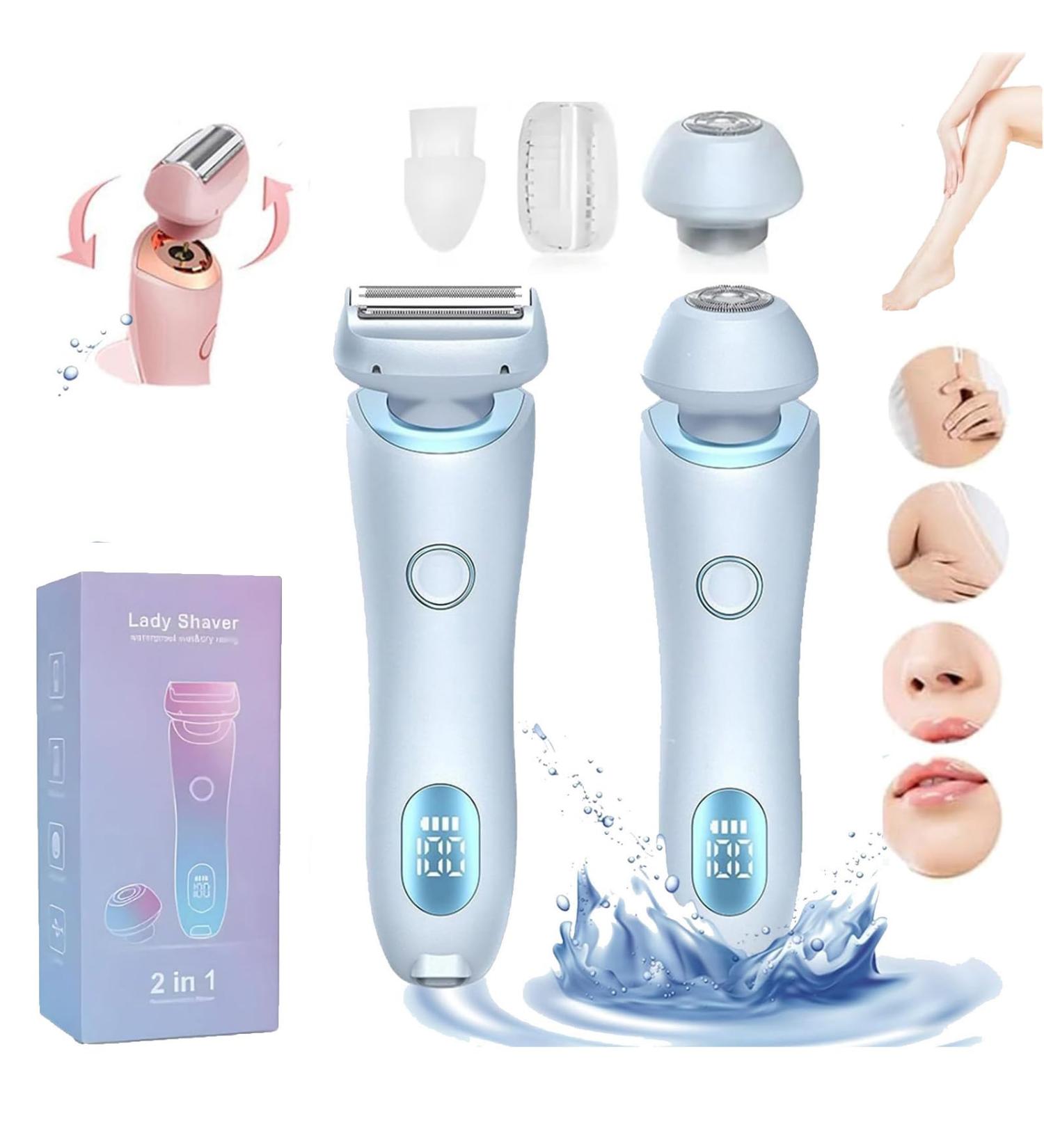 The Glide Pro 3.0 Razor Duskofficial Razor Silkglide pro shaver 2 in 1 Electric Waterproof Shaver Razors Bikini Trimmer for Women Painless Hair Removal for Leg Arm Wet and Dry (Blue) - Buy Online on GoSupps.com