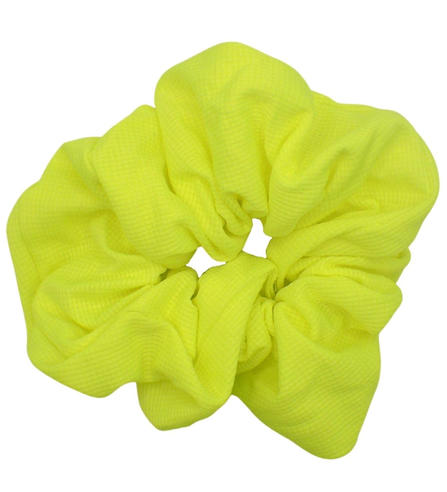 Topkids Accessories Large Bright Neon Scrunchie for 80 s Costume or Neon Raves Club Scrunchie Bright Neon Scrunchies for Girls & Women Girl s Hair Accessories (Neon Yellow) - Buy Online on GoSupps.com