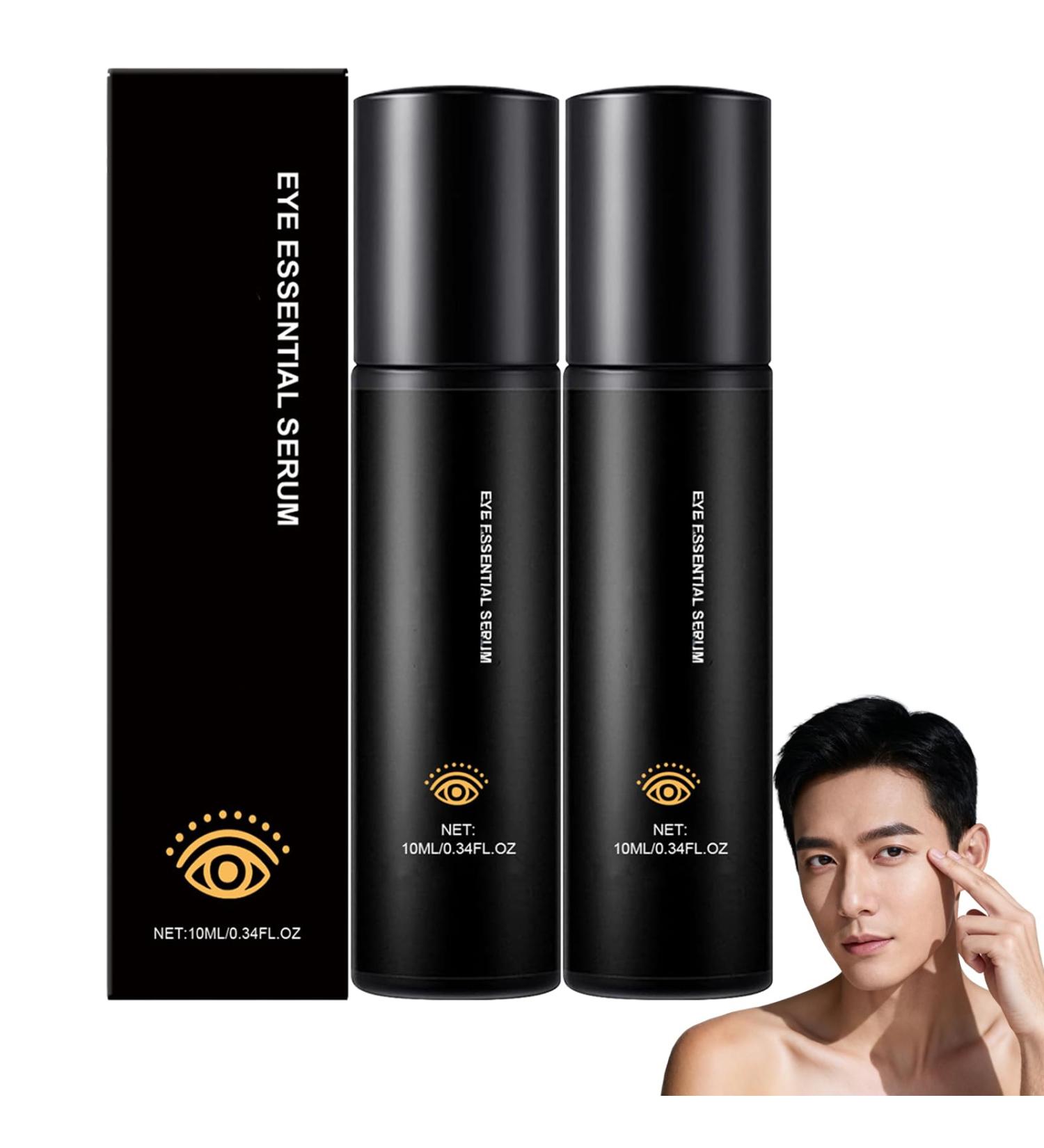 Retinol Eye Serum for Men Reduce Dark Circles & Puffiness Anti Aging Under Eye Cream with Glycerin & Retinol Hydrating Eyes Treatment for Wrinkles & Fine Lines Firming Bright Eyes Care (2pcs) - Buy Online on GoSupps.com