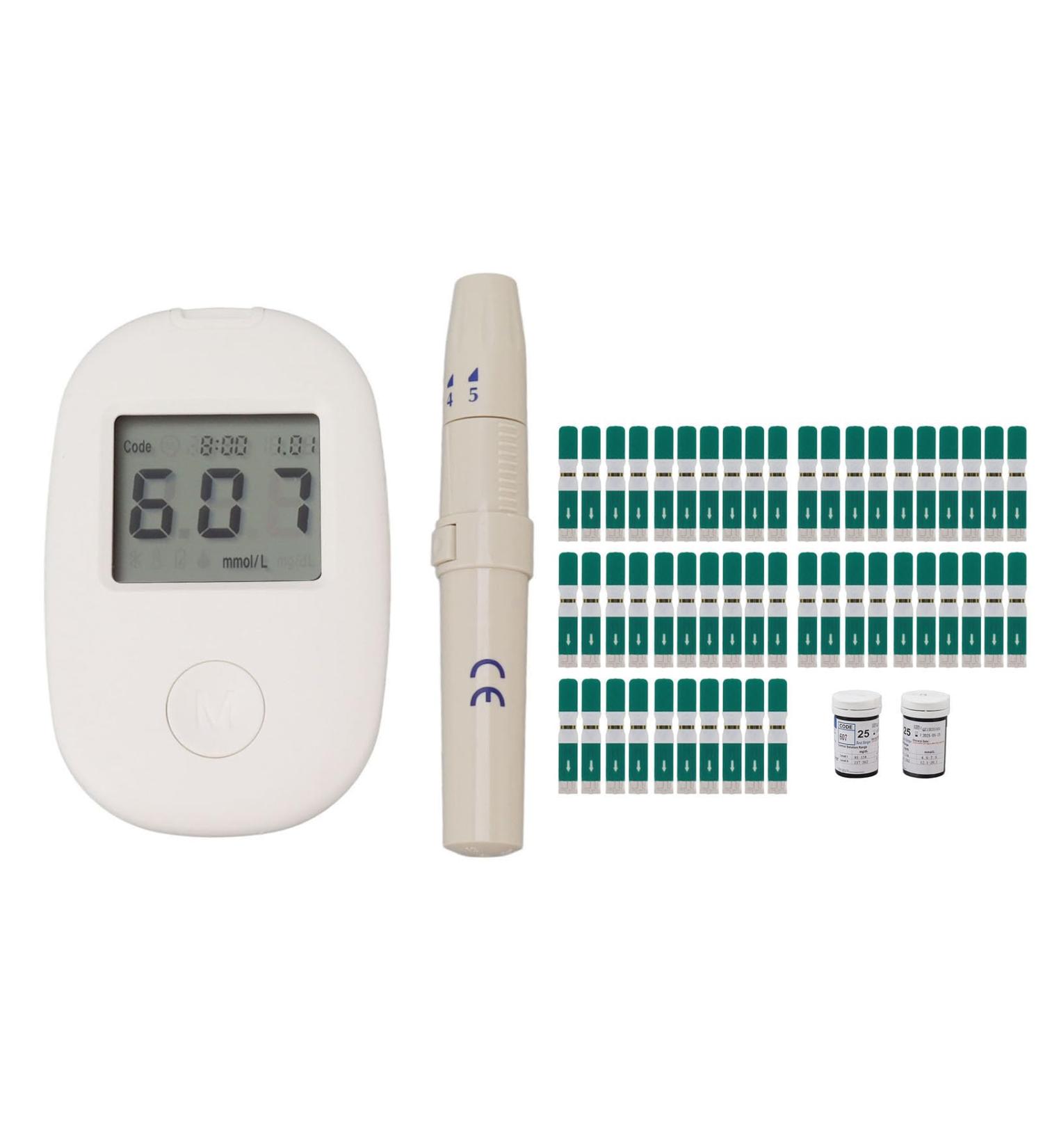 Buy Glucose Monitor Kit - 50 Sugar Test Strips Accurate Diabetes Management 180 Memory Sets - Ideal for Men & Women - Buy Online on GoSupps.com