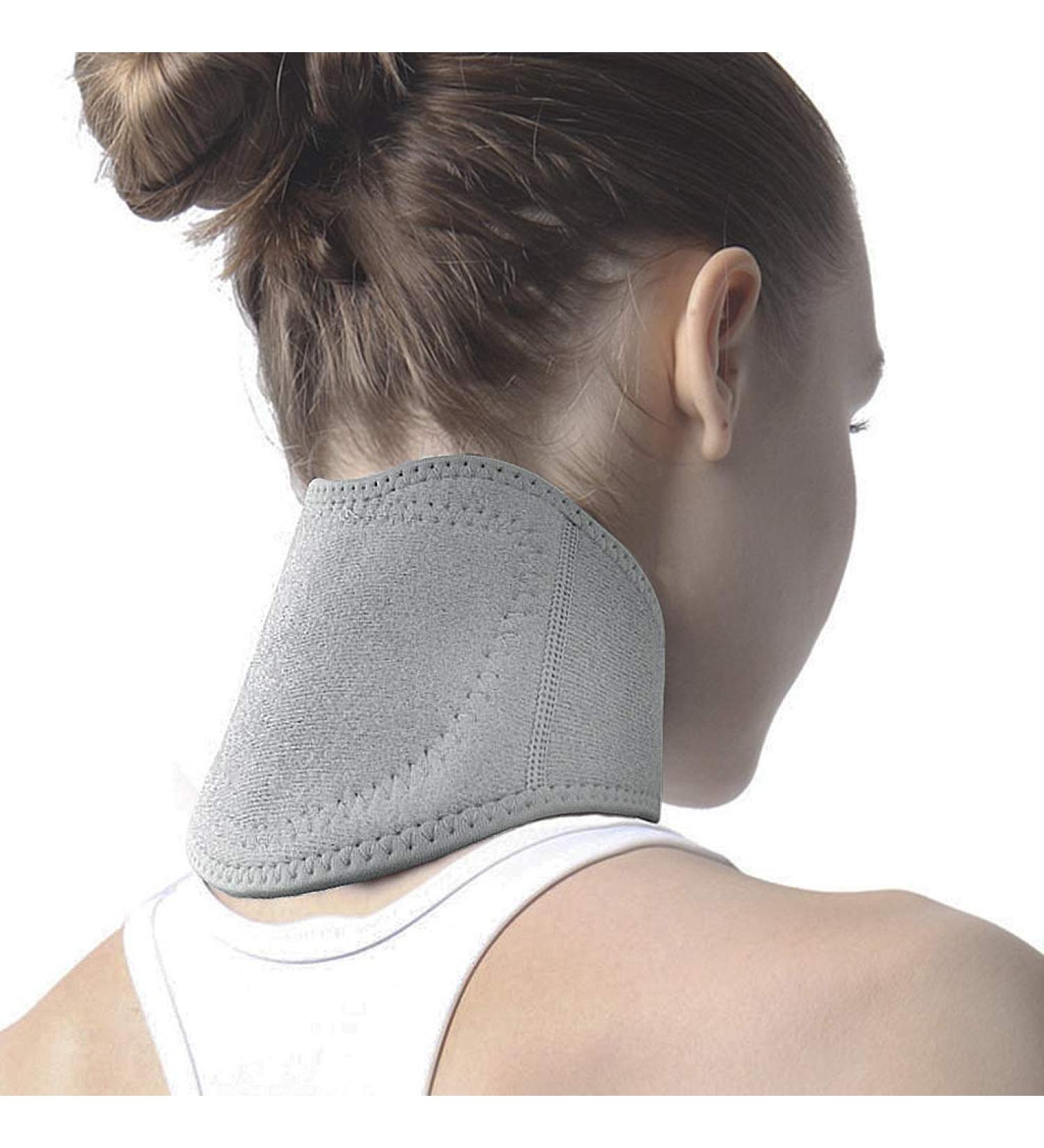 Neck Support Heating Pillow with Self-Heating Magnets & Turmaline - Adjustable Neck Bandage for Pain Relief Stiff Neck Headache Migraine & Rheumatoid Arthritis - Gray - Buy Online on GoSupps.com