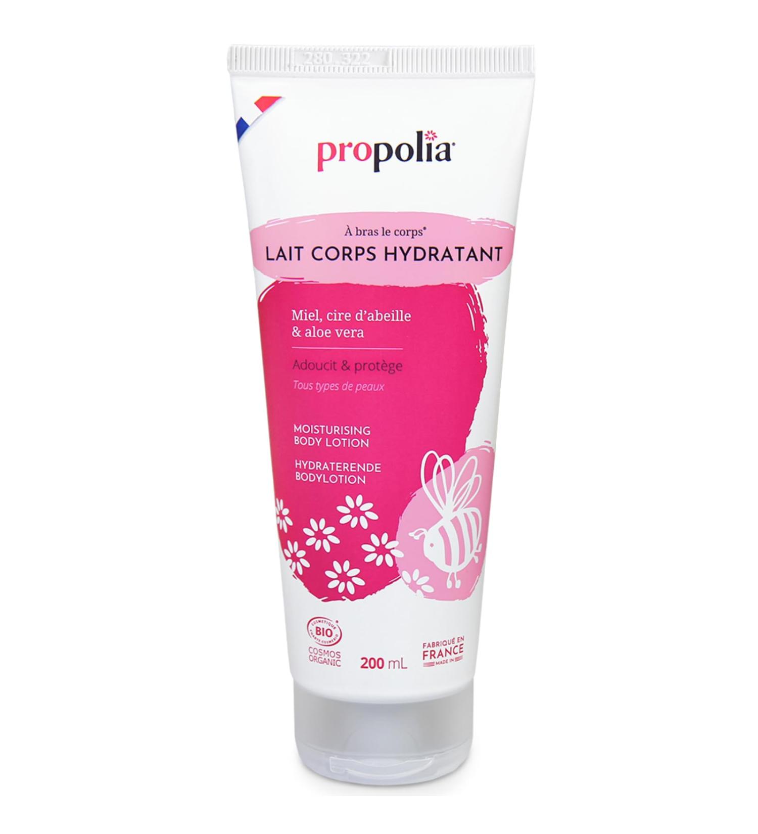 PROPOLIA - Organic - Moisturizing Body Lotion - Moisturizes nourishes soothes and protects dry skin - Non-sticky fluid texture - Honey beeswax & shea - Made in France - 200 ml - Buy Online on GoSupps.com