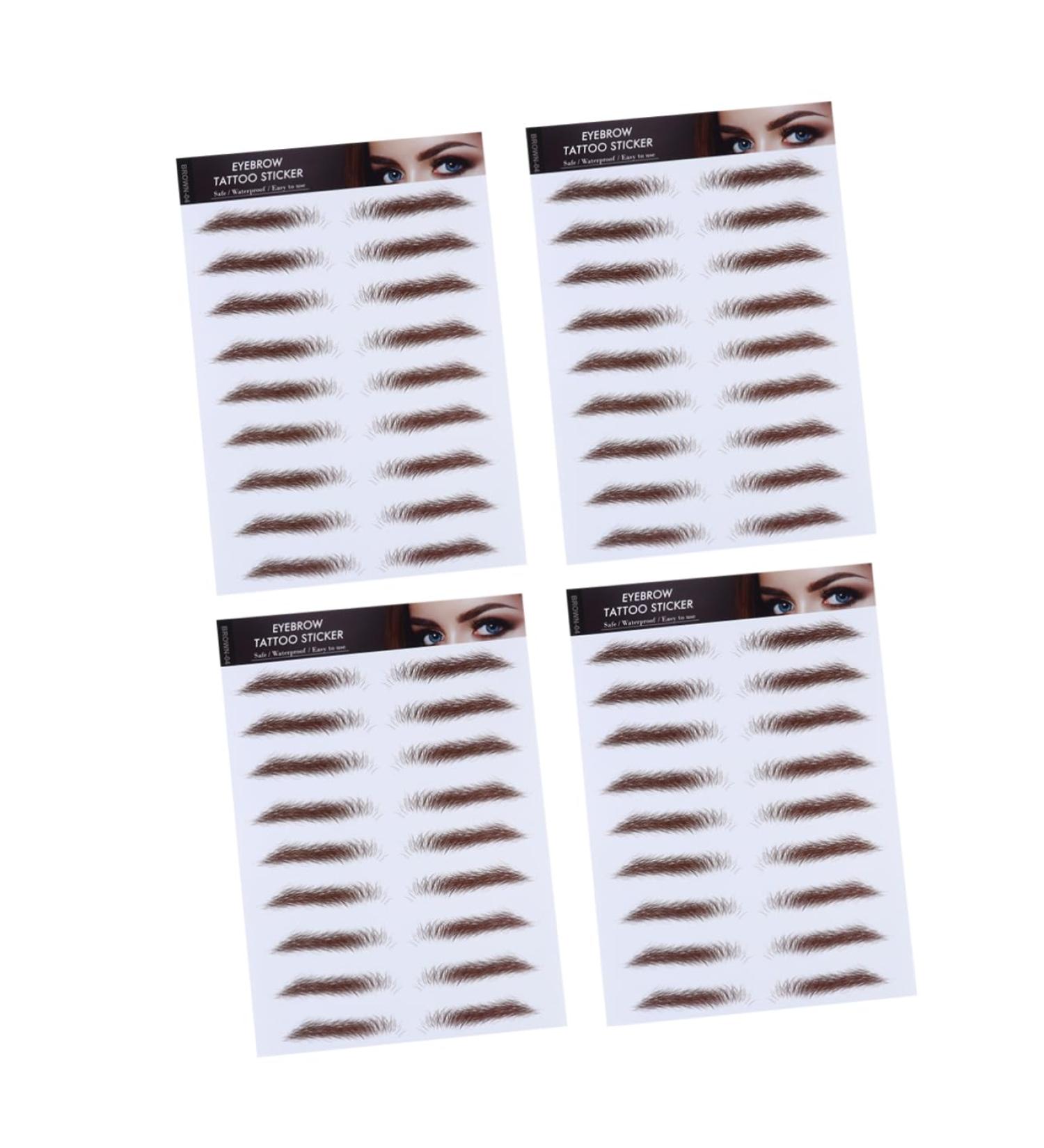 Didiseaon 4pcs Eyebrow Stickers Imitation Eyebrow False Eyebrows Cosmetics Semi-permanent 6d Transfer Paper - Buy Online on GoSupps.com
