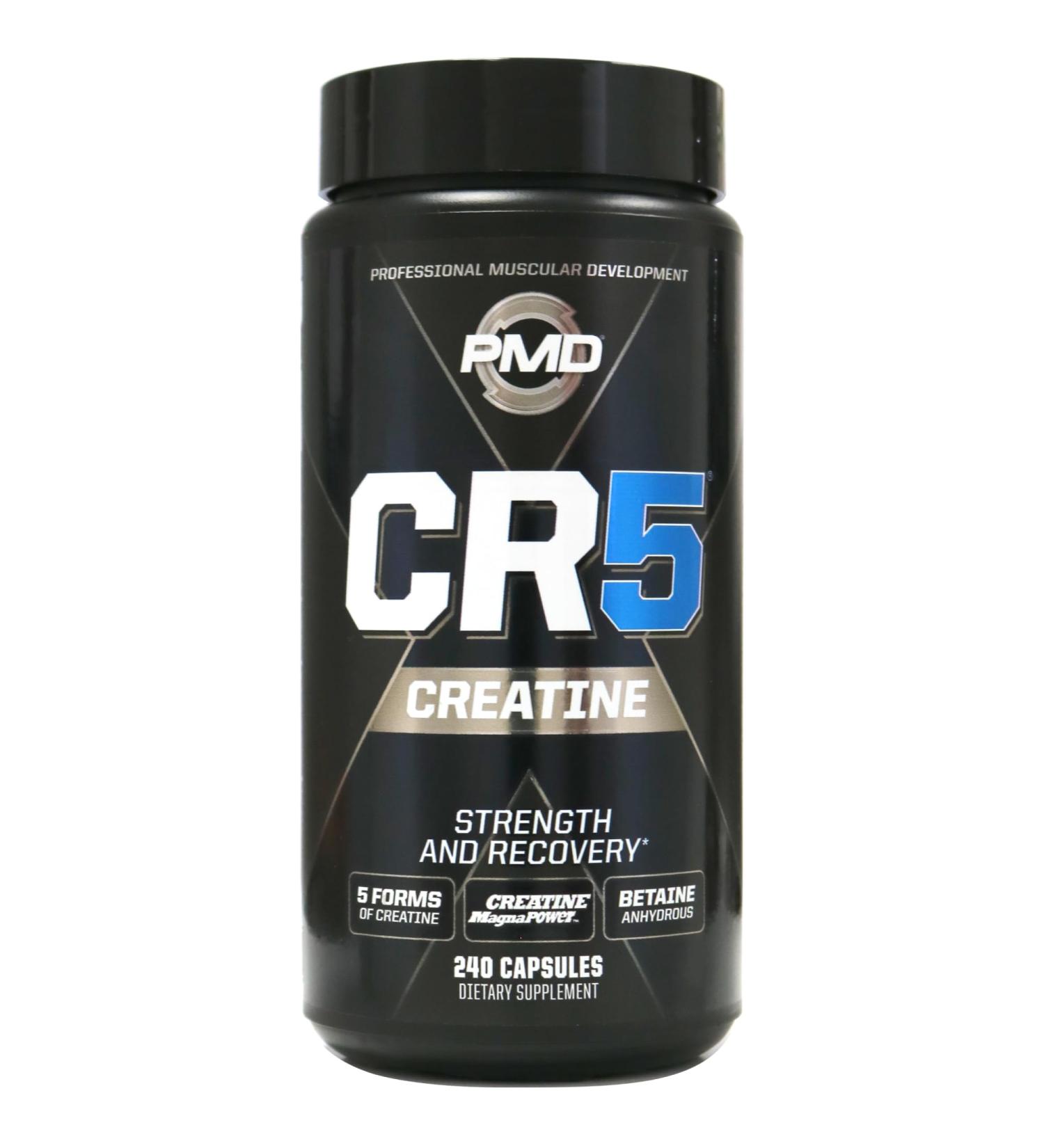 PMD Sports CR5 Professional Creatine Complex | Optimize Recovery & Build Lean Muscle | 240 Capsules - Buy Online on GoSupps.com