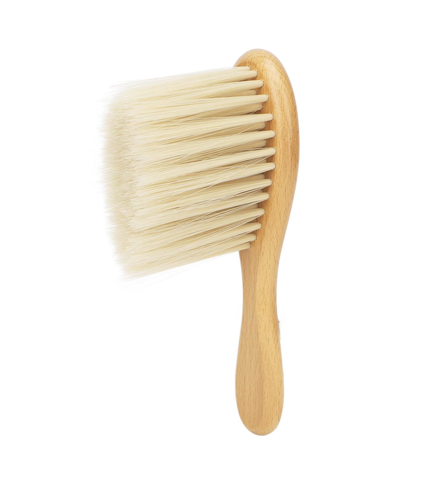 Face Duster Brush Nylon Professional Beech Wood Soft Wash Neck Duster Brushes Comfortable Materials Hair Cutting Tool for Barber - Buy Online on GoSupps.com