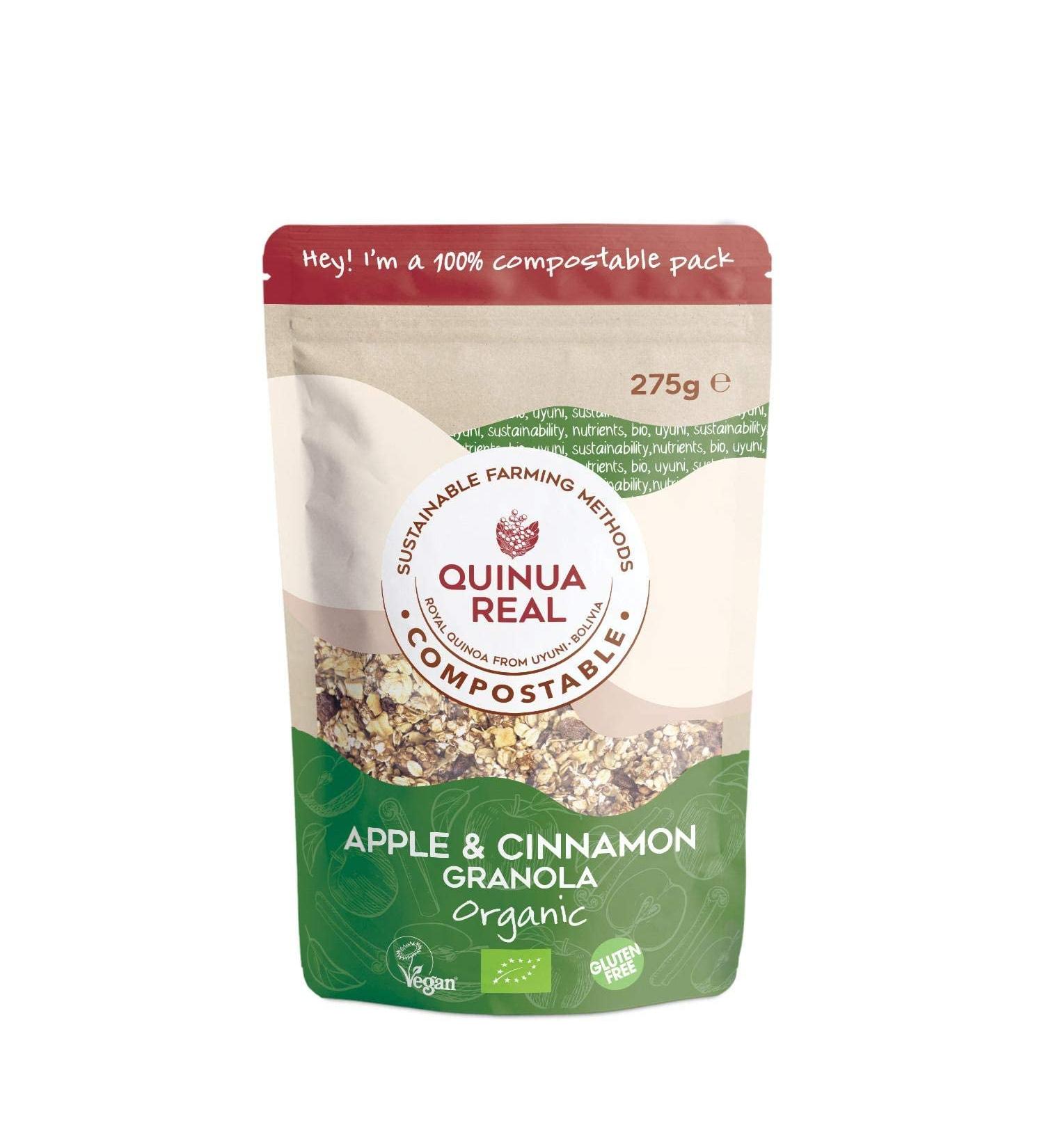 Organic quinoa manzana and canela granola 250g Quinua Real - Buy Online on GoSupps.com