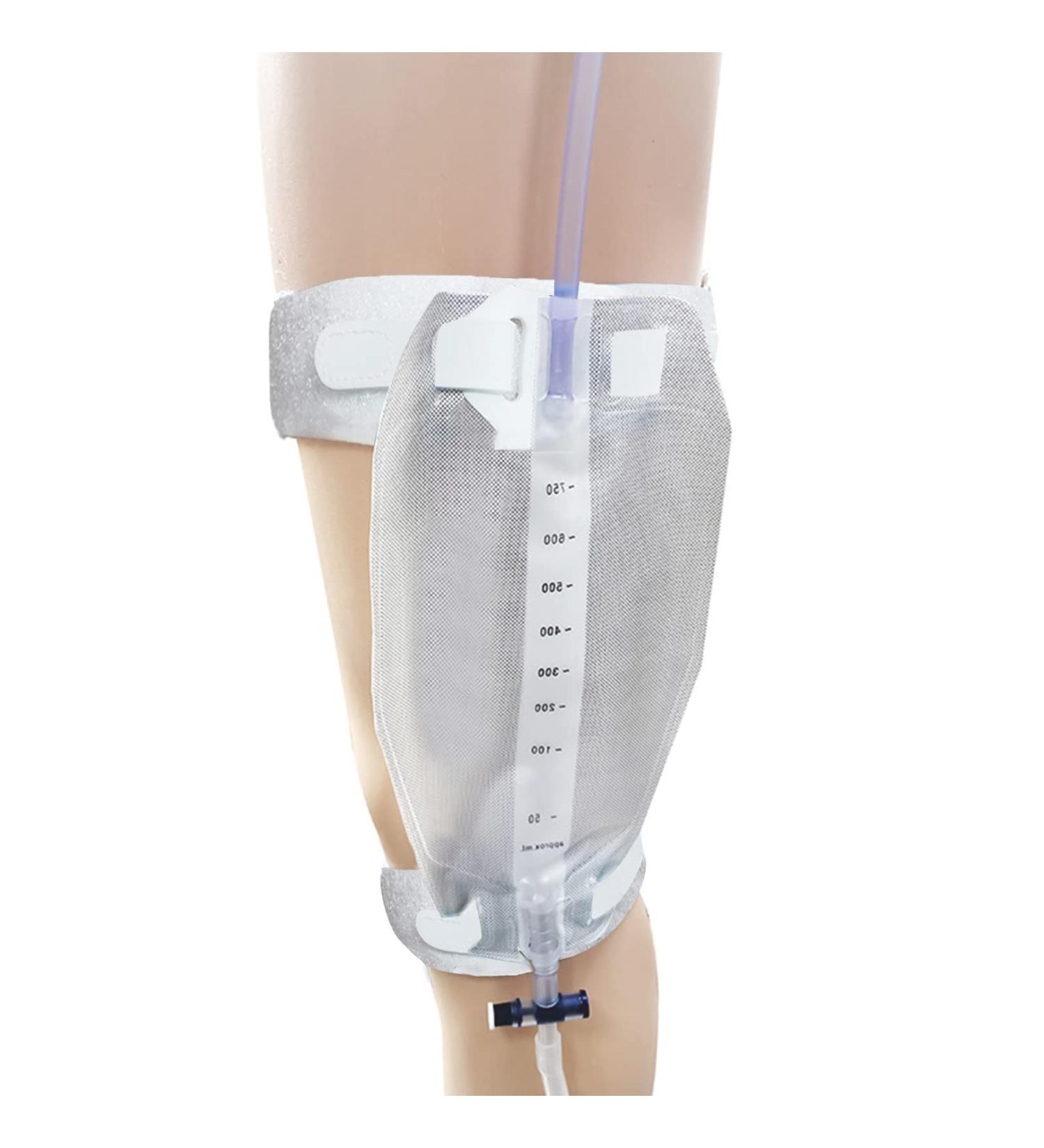 Urine Bag Holder & Catheter Holder - Soft Elastic Tissue Non-Slip Silicone Strips for Safe Stabilization - Buy Online on GoSupps.com