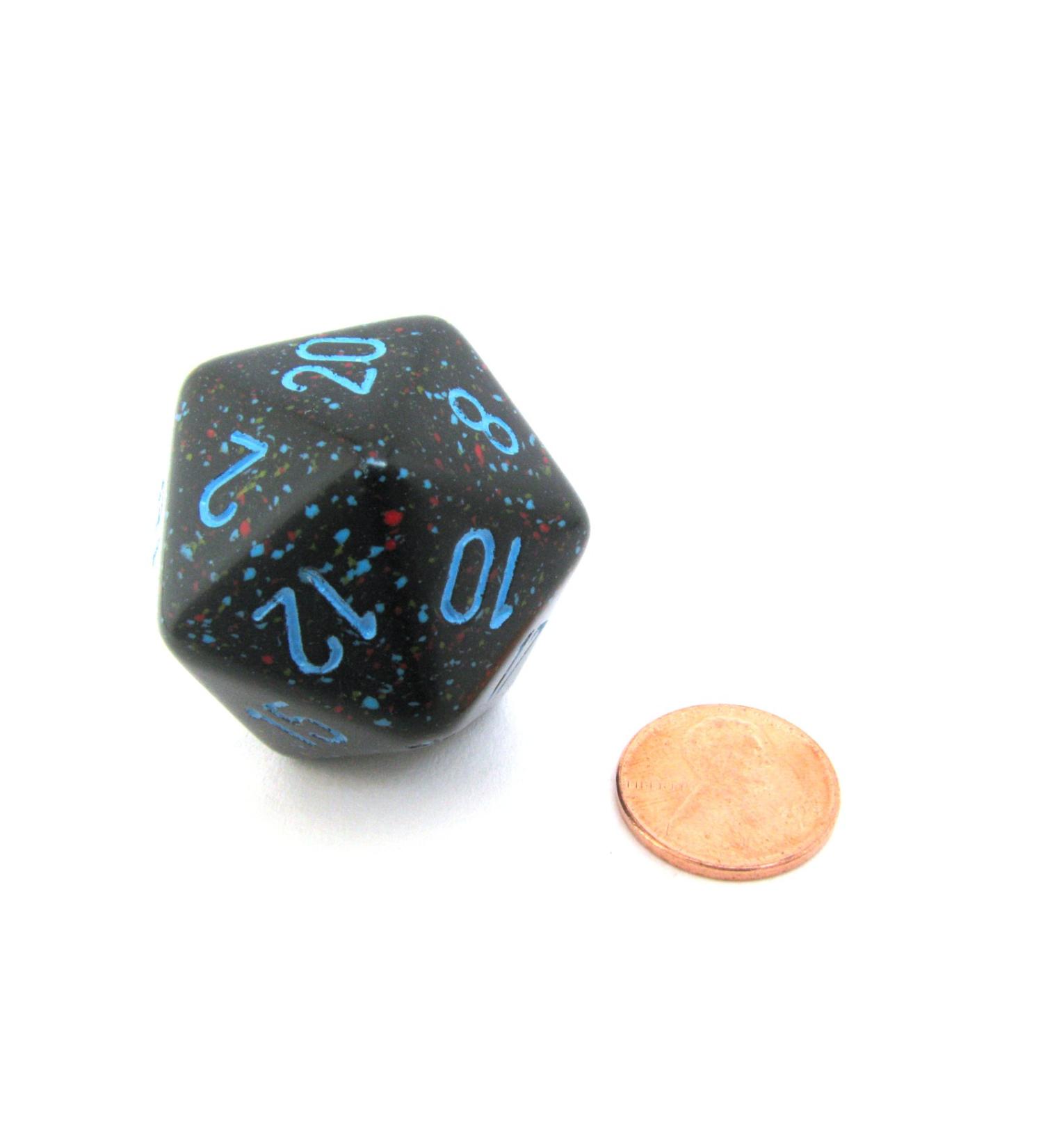 Jumbo d20 Counter - Speckled 34mm Dice Blue Stars | Unique Gaming Accessory - Buy Online on GoSupps.com