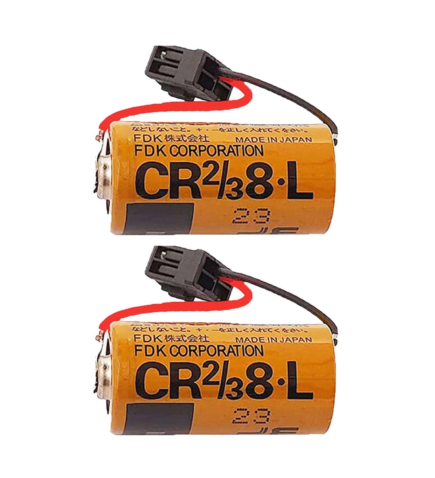 Buy 2 Pack 3V 2000mAh CR2/38.L Battery for Fuji CR2/3 8.L FDK CR17/33 - International Shipping Available - Buy Online on GoSupps.com