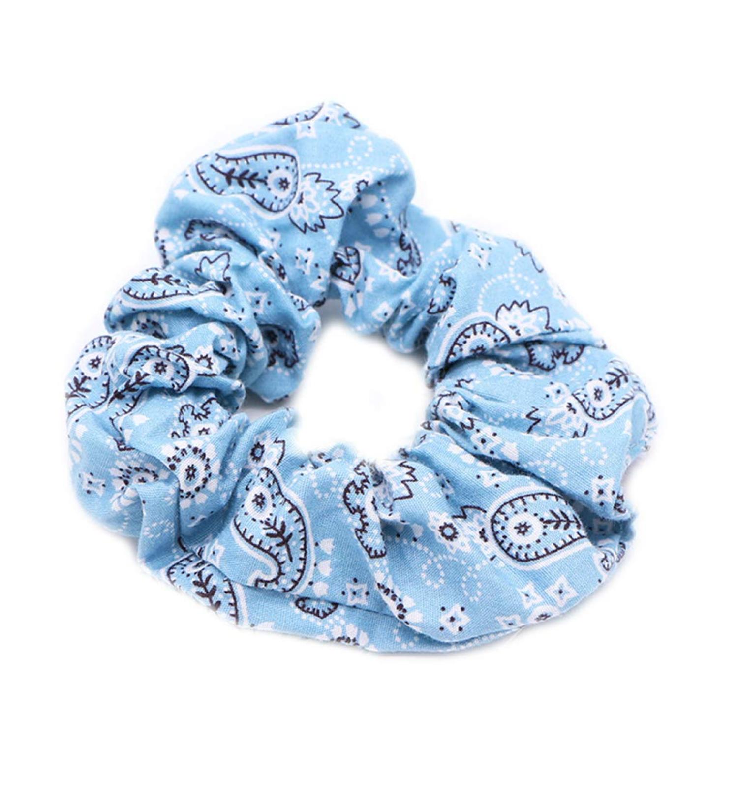 Philsp Women s Bohemian Hair Rings - Pleated Ponytail Holder in Light Blue & 6 Colors | Retro Ethno Style - Buy Online on GoSupps.com