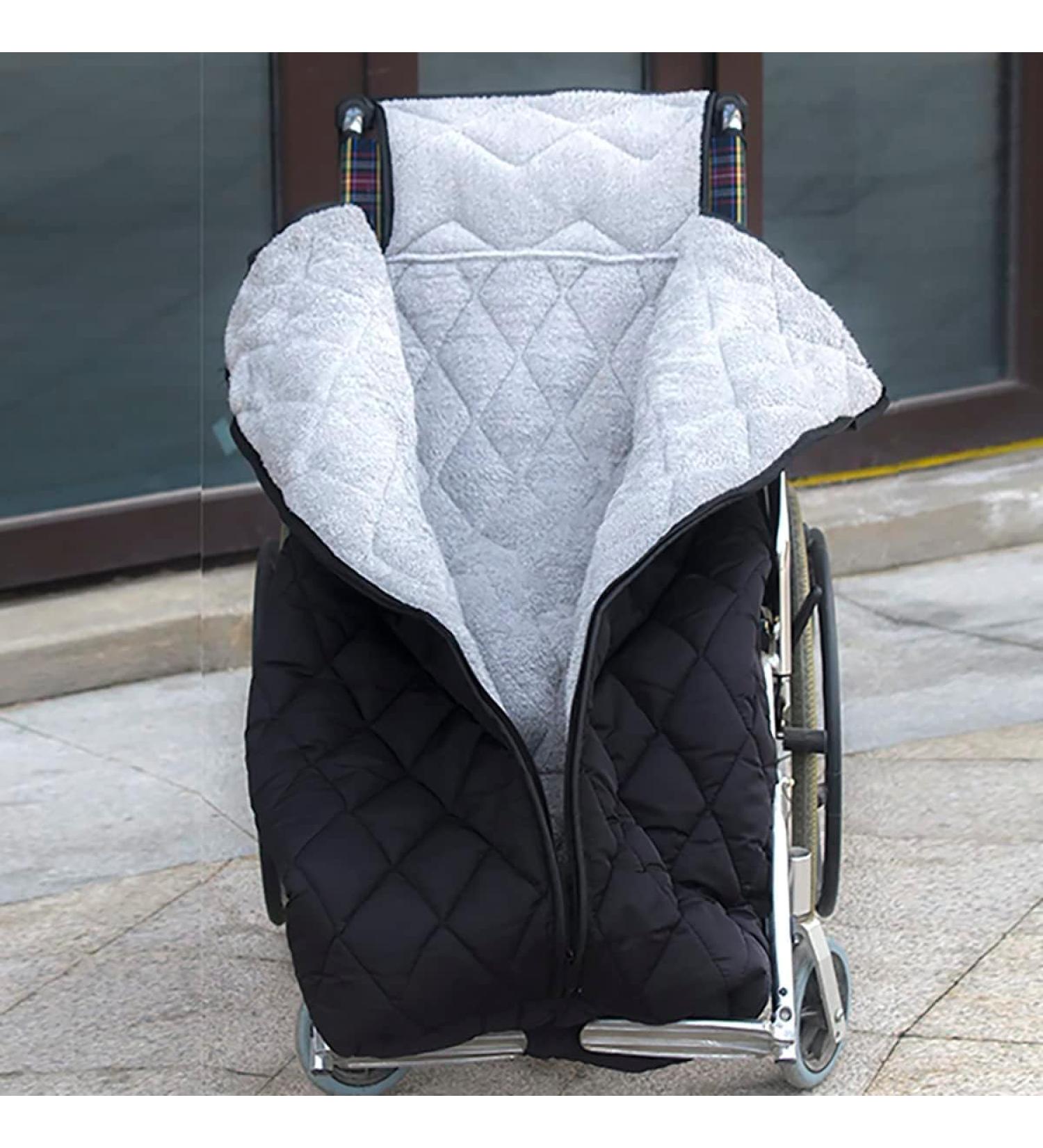 Winter Thicken Wheelchair Warmer Blanket Windproof Fleece Lined Cozy Leg Cover with Zipper for Leg Lower Body Warm for Elderly Patients and Disabled - Buy Online on GoSupps.com