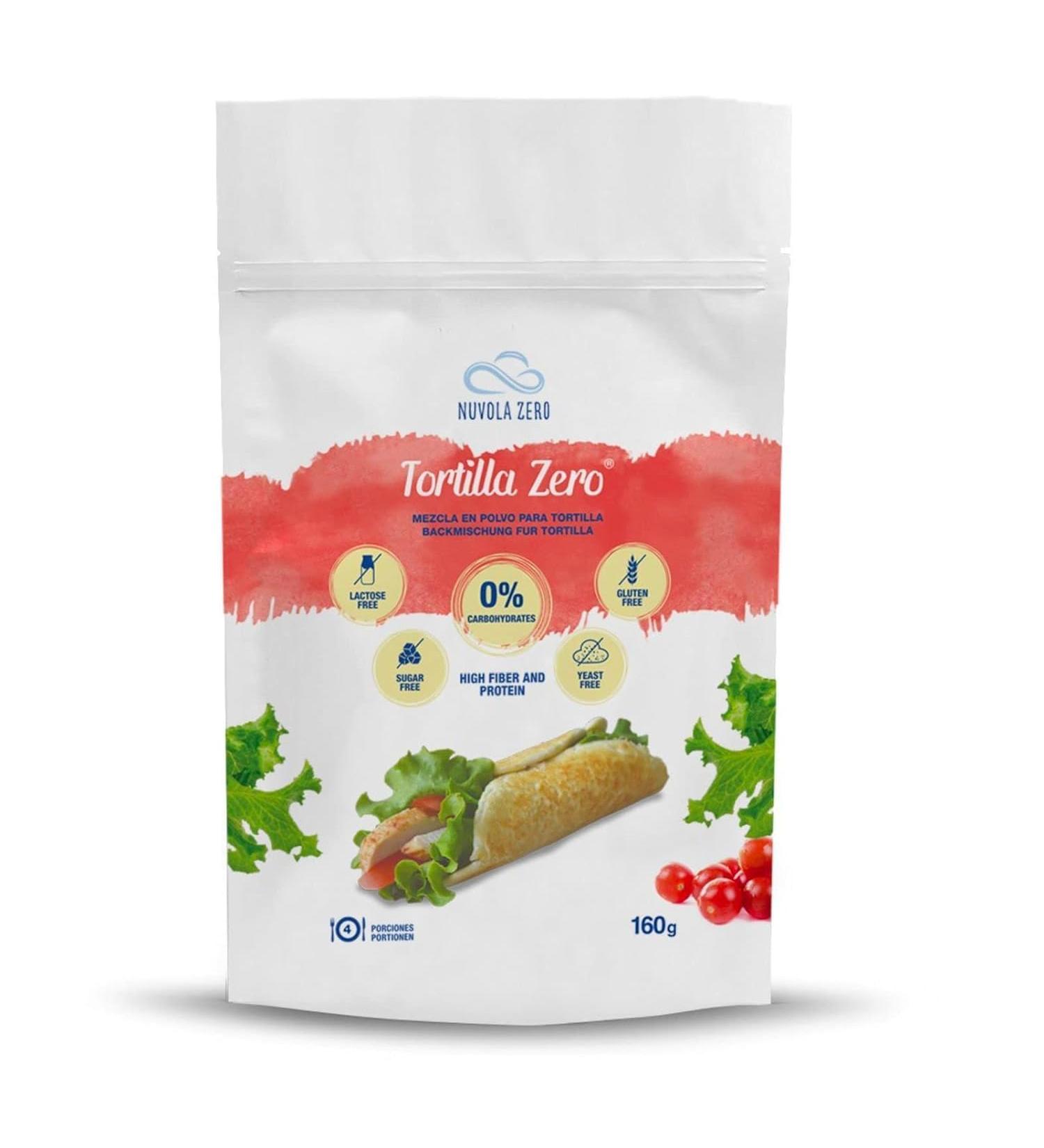 Nuvola Zero M lange en Poudre pour Tortilla 160g x 4 Prot ine Tortillas Sans Glucides Sans Gluten Sans Lactose Sans Sucre Sans Levure Fabriqu en Italie - Buy Online on GoSupps.com