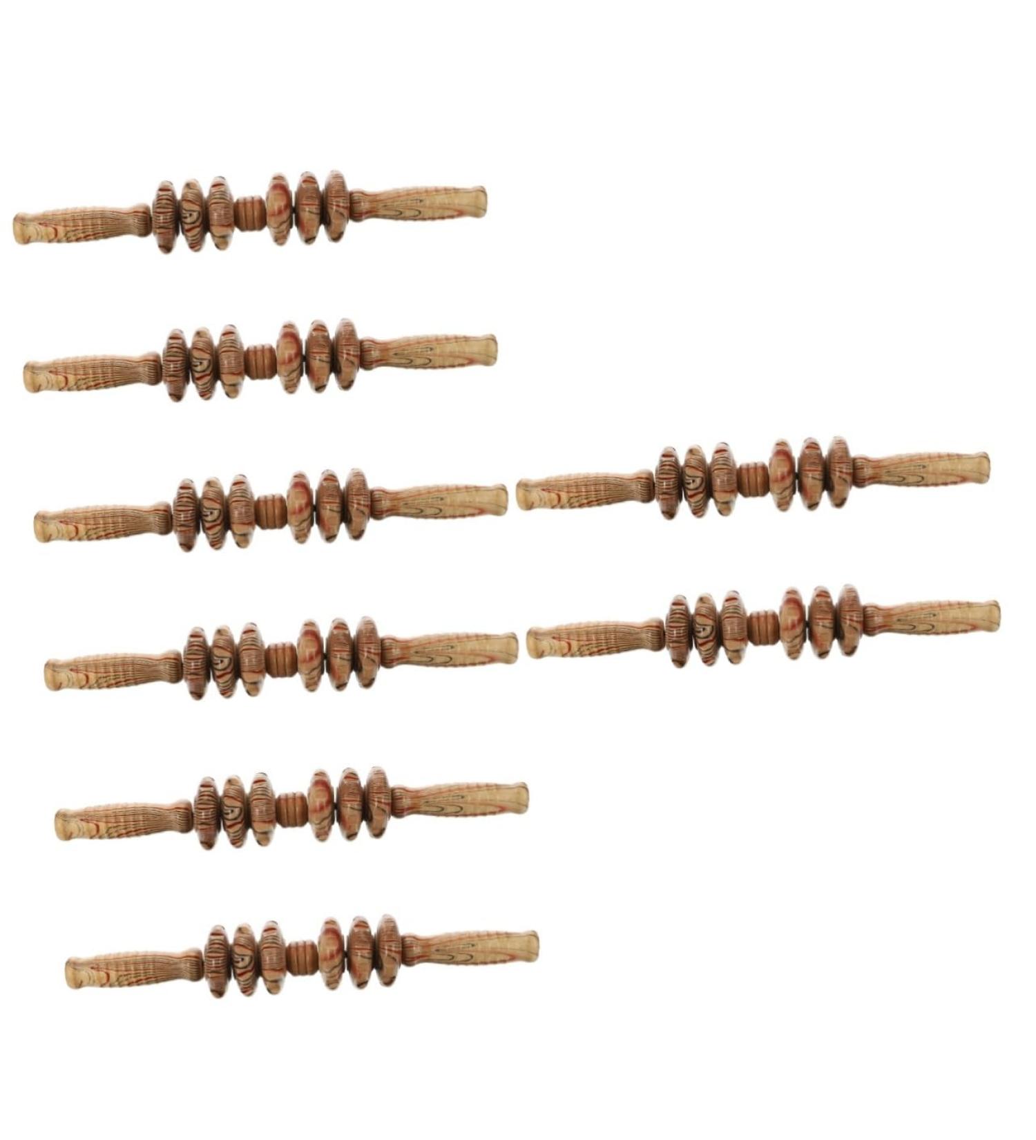 Minkissy 6-Wheel Massager - Body & Foot Massage Device | Manual Rod & Scratching Board | 8-Piece Trigger Massage Set for Ultimate Relaxation - Buy Online on GoSupps.com