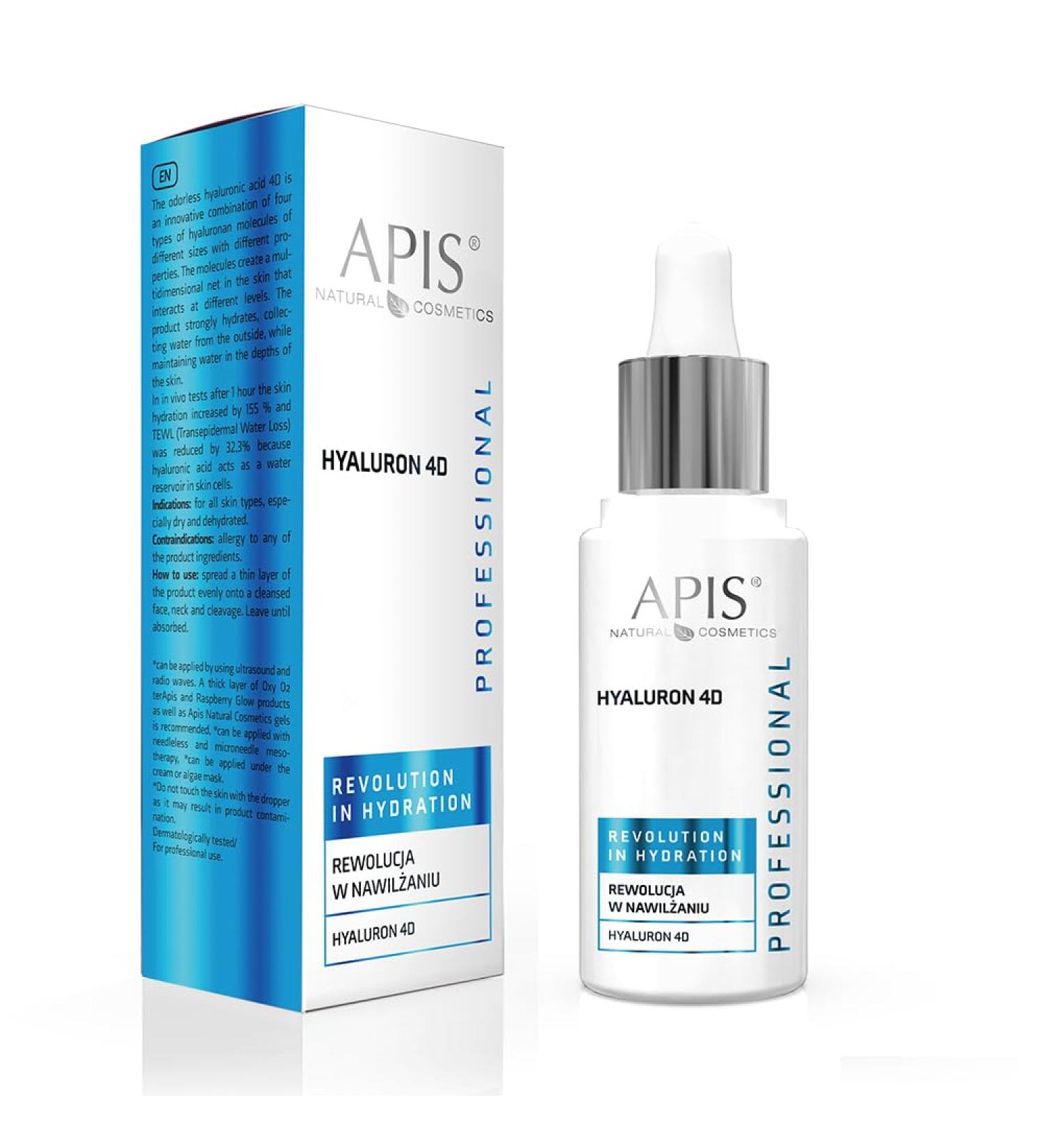 APIS HYALURON 4D Hyaluronic Acid | Revolution in Hydration | 30 ml - Buy Online on GoSupps.com